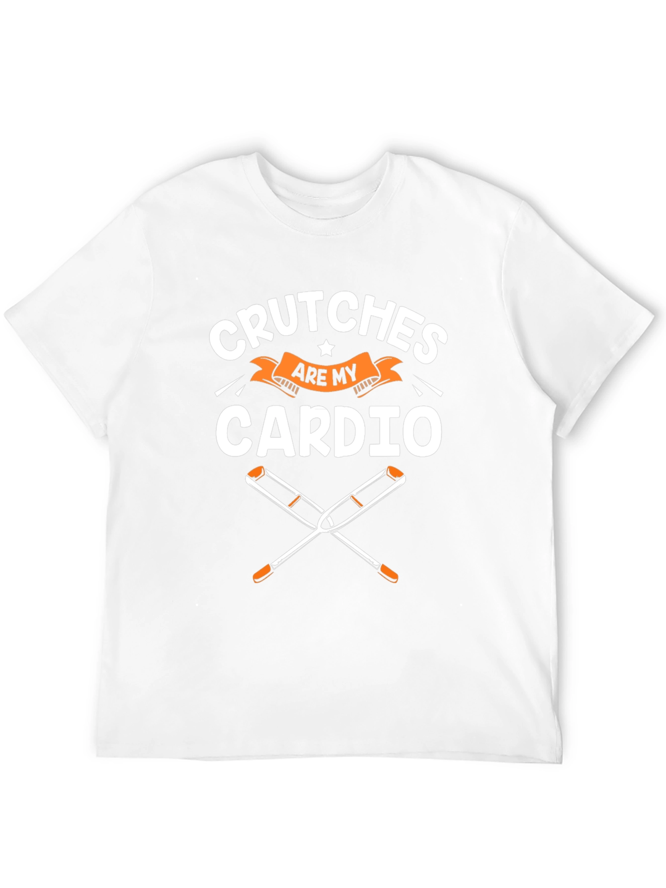 Crutches are my Cardio Funny T-Shirt