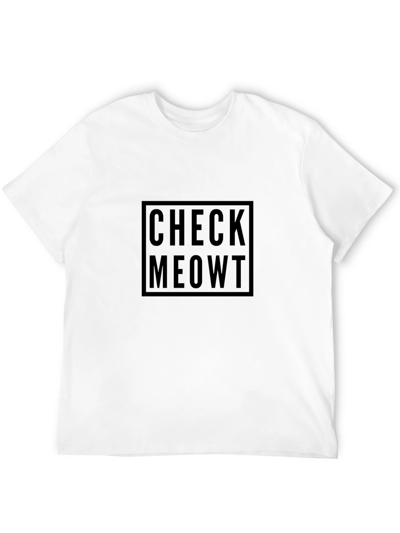 Check Meowt Black T-Shirt