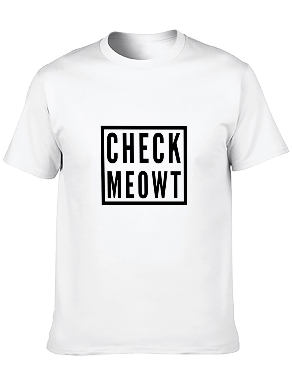 Check Meowt Black T-Shirt