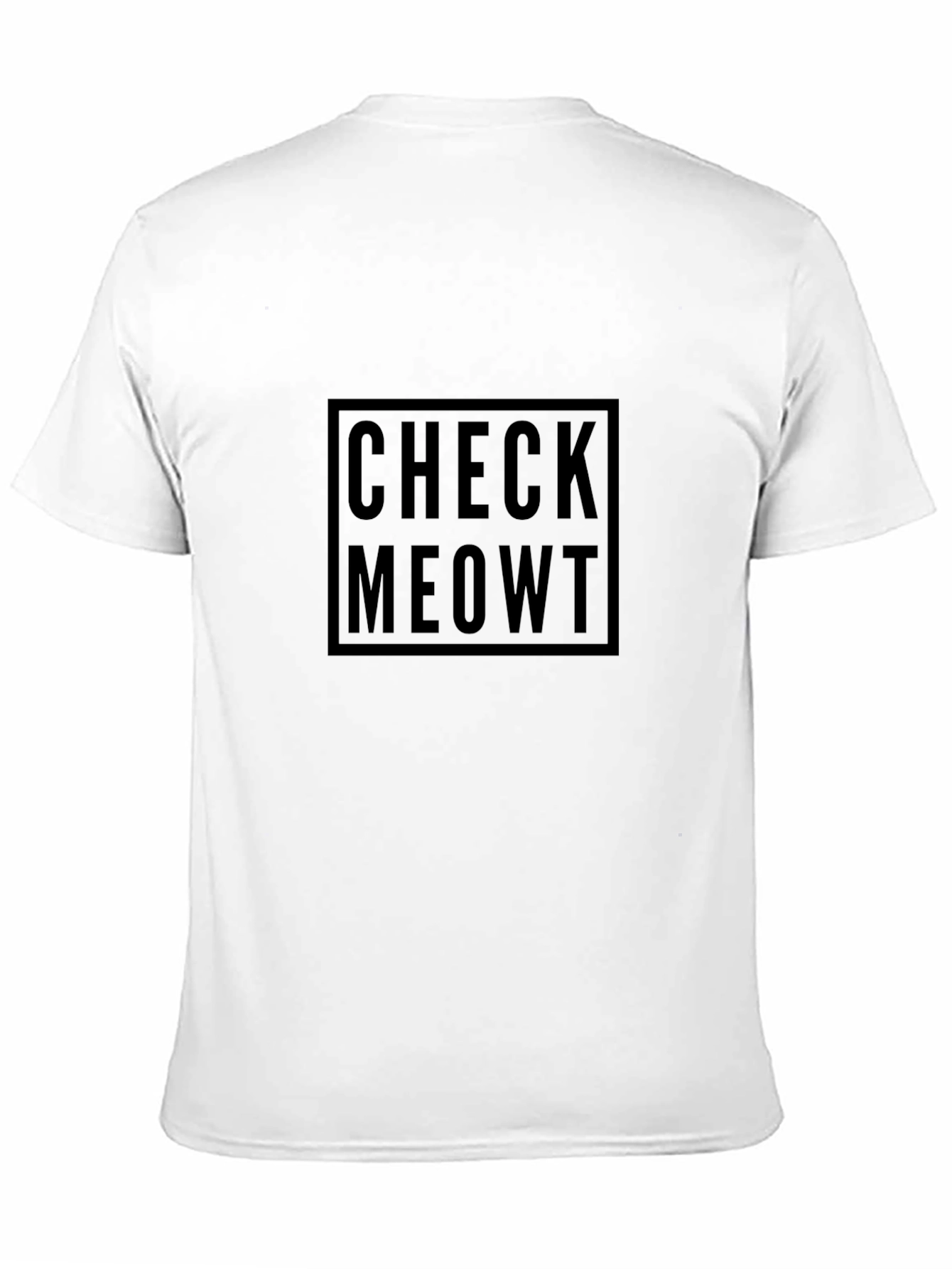 Check Meowt Black T-Shirt