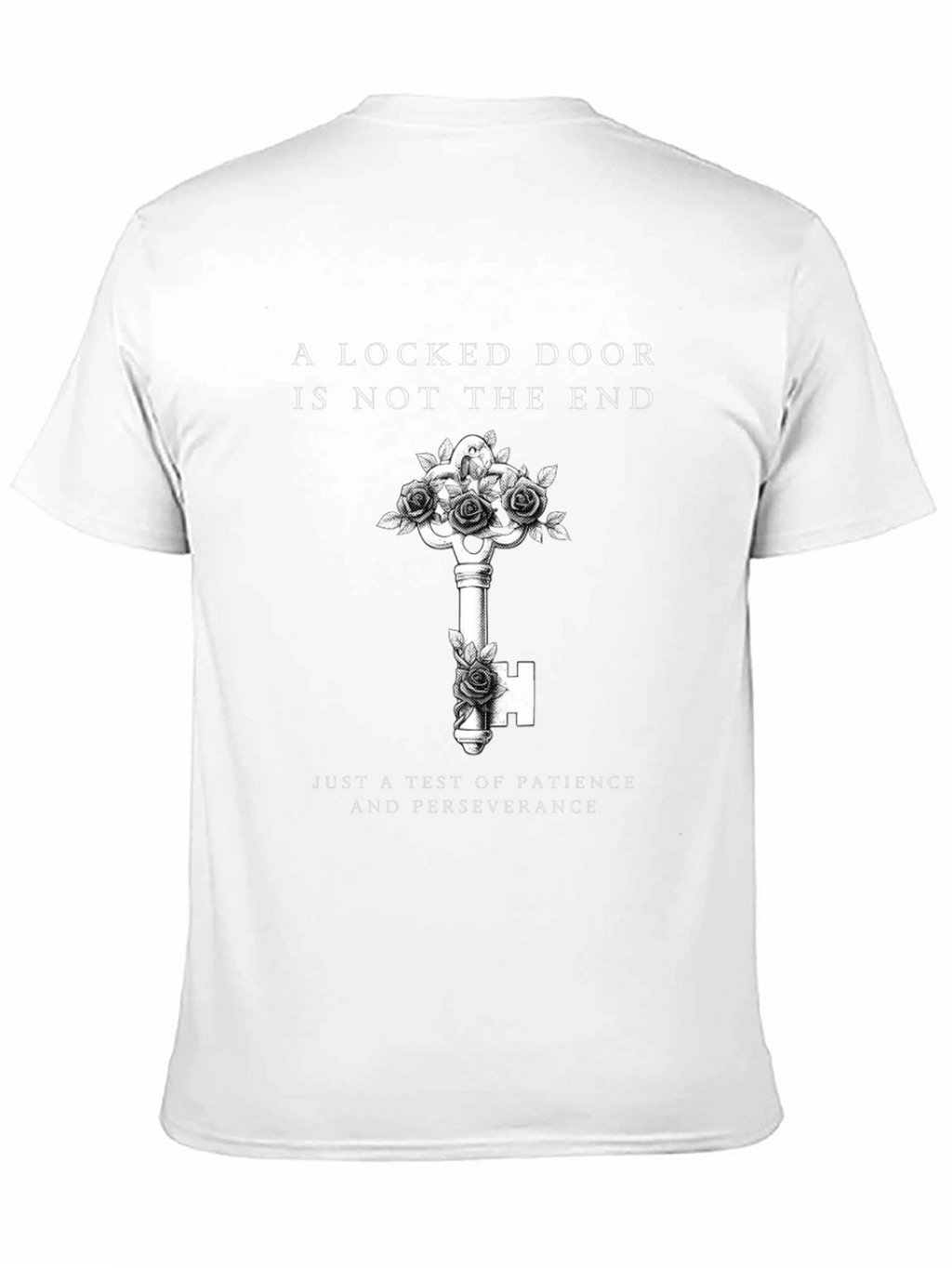 Locked Door Key Graphic Black Tee