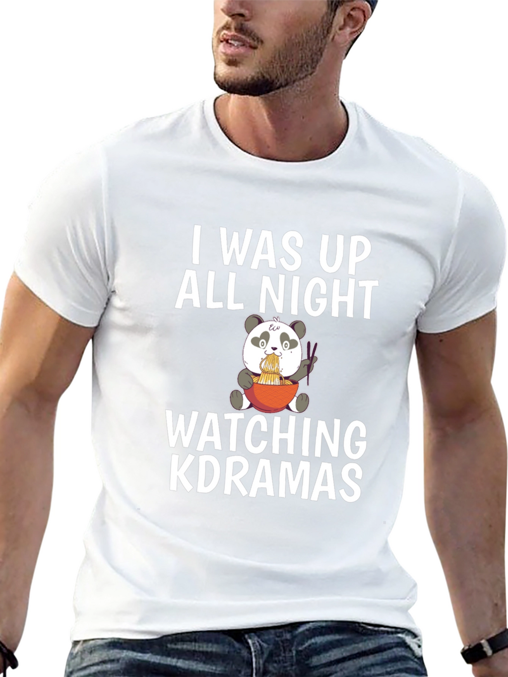 K-Drama All Night Panda Tee