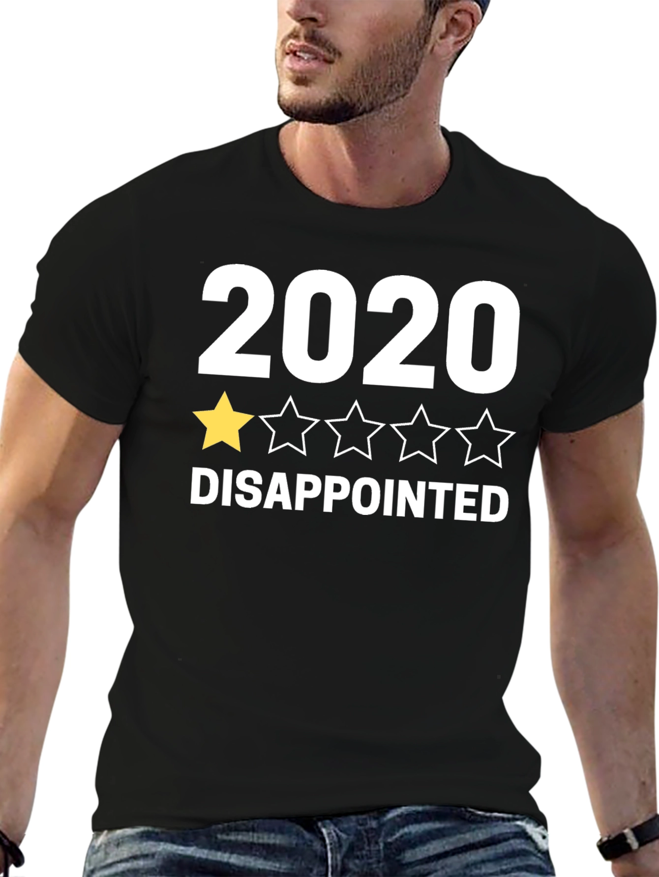 2020 One Star Rating Disappointed Black T-Shirt