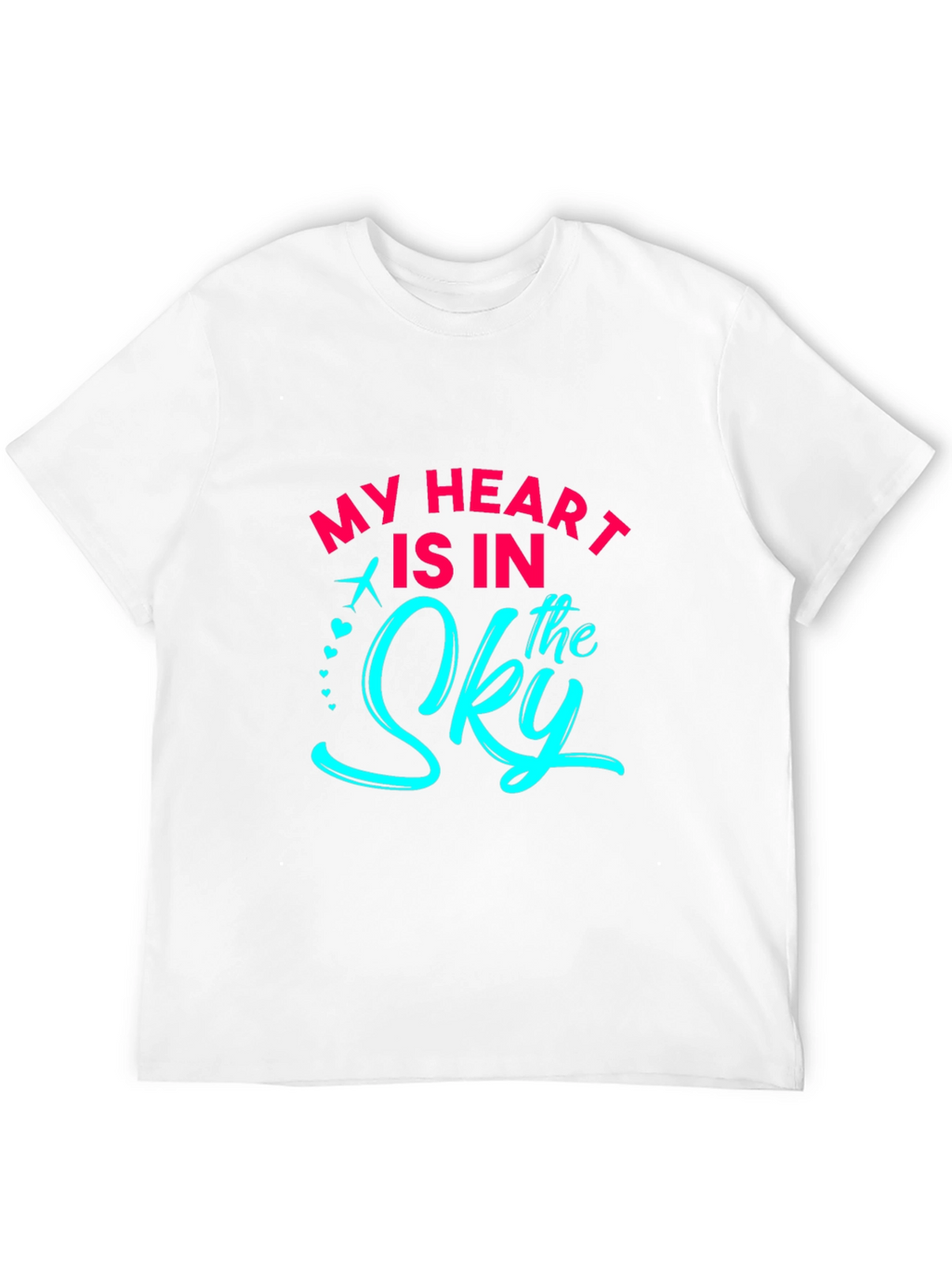 My Heart Is In The Sky Black Graphic T-Shirt