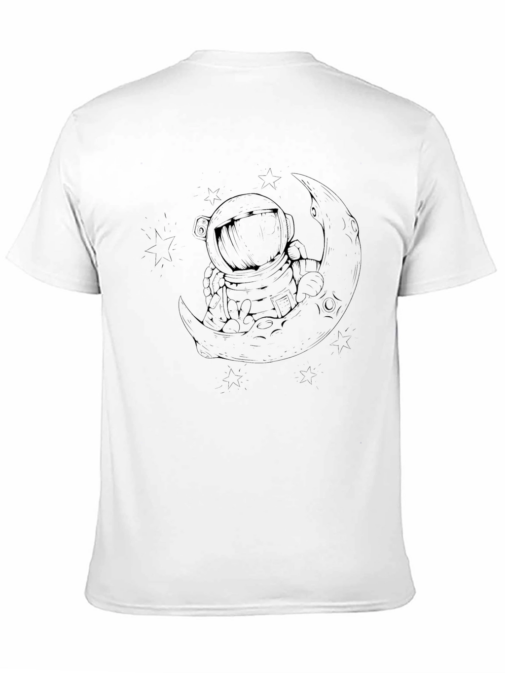 Astronaut Moon Graphic Tee - Relaxed Fit
