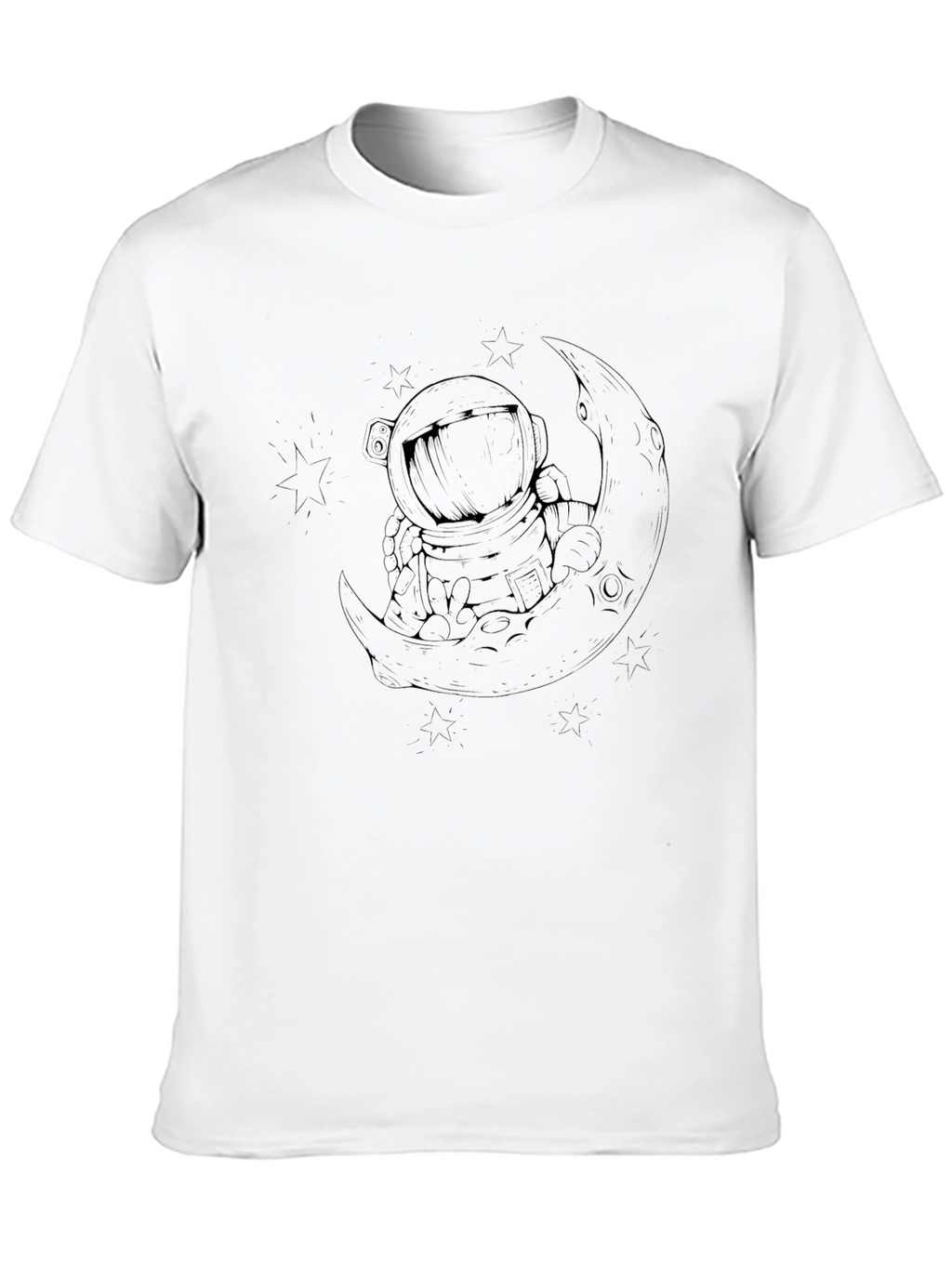 Astronaut Moon Graphic Tee - Relaxed Fit