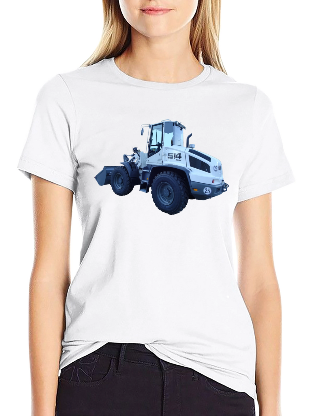 Bulldozer Graphic T-Shirt - Heavy Duty Style