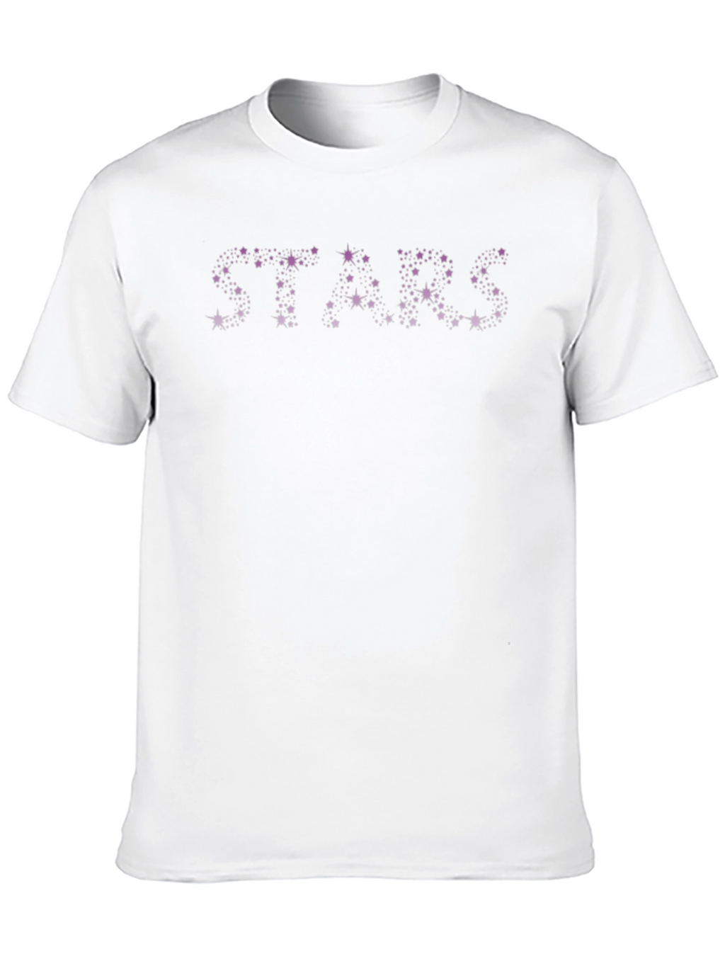 Stars Graphic Print Black T-Shirt