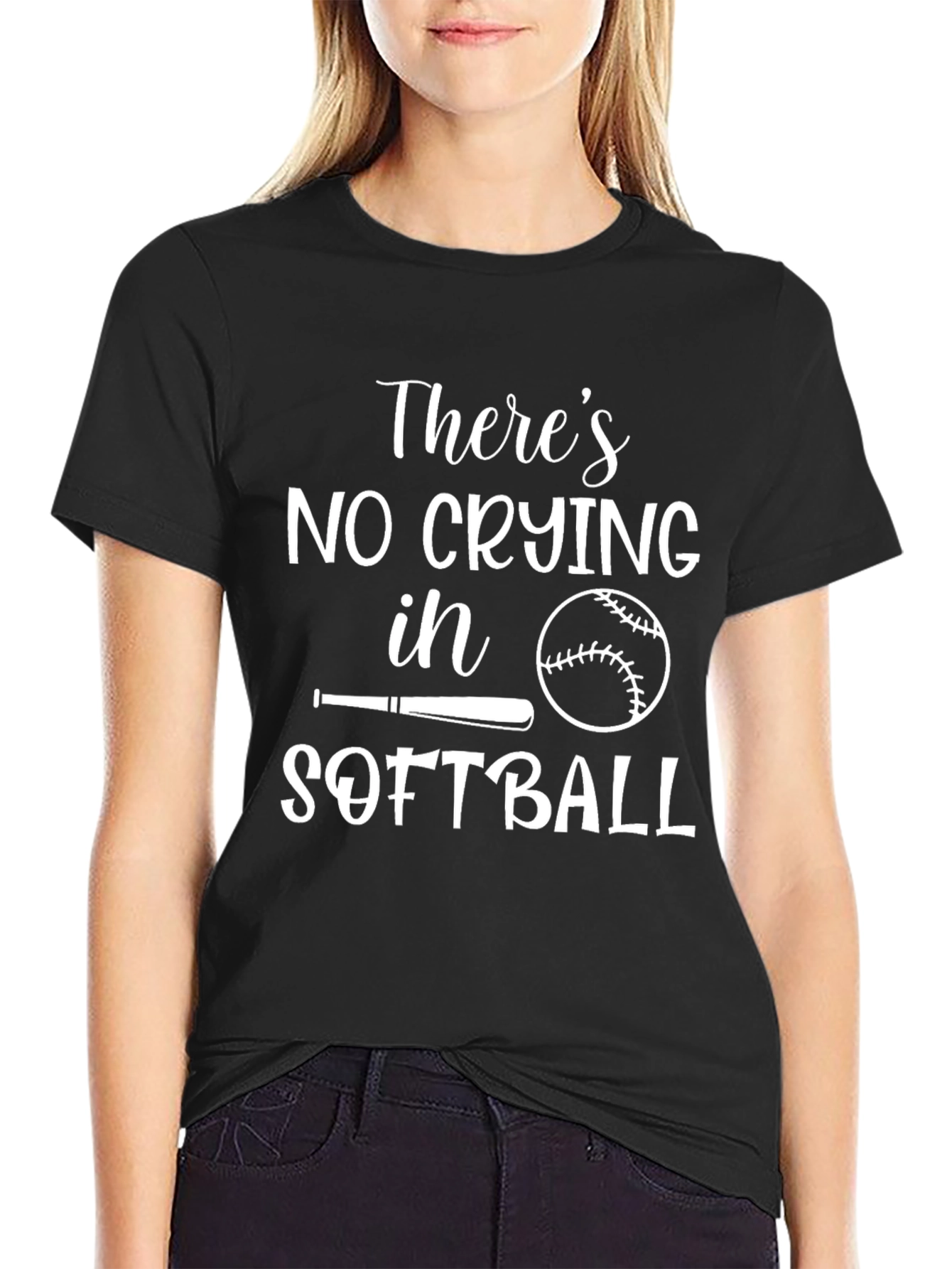 Theres No Crying in Softball T-Shirt