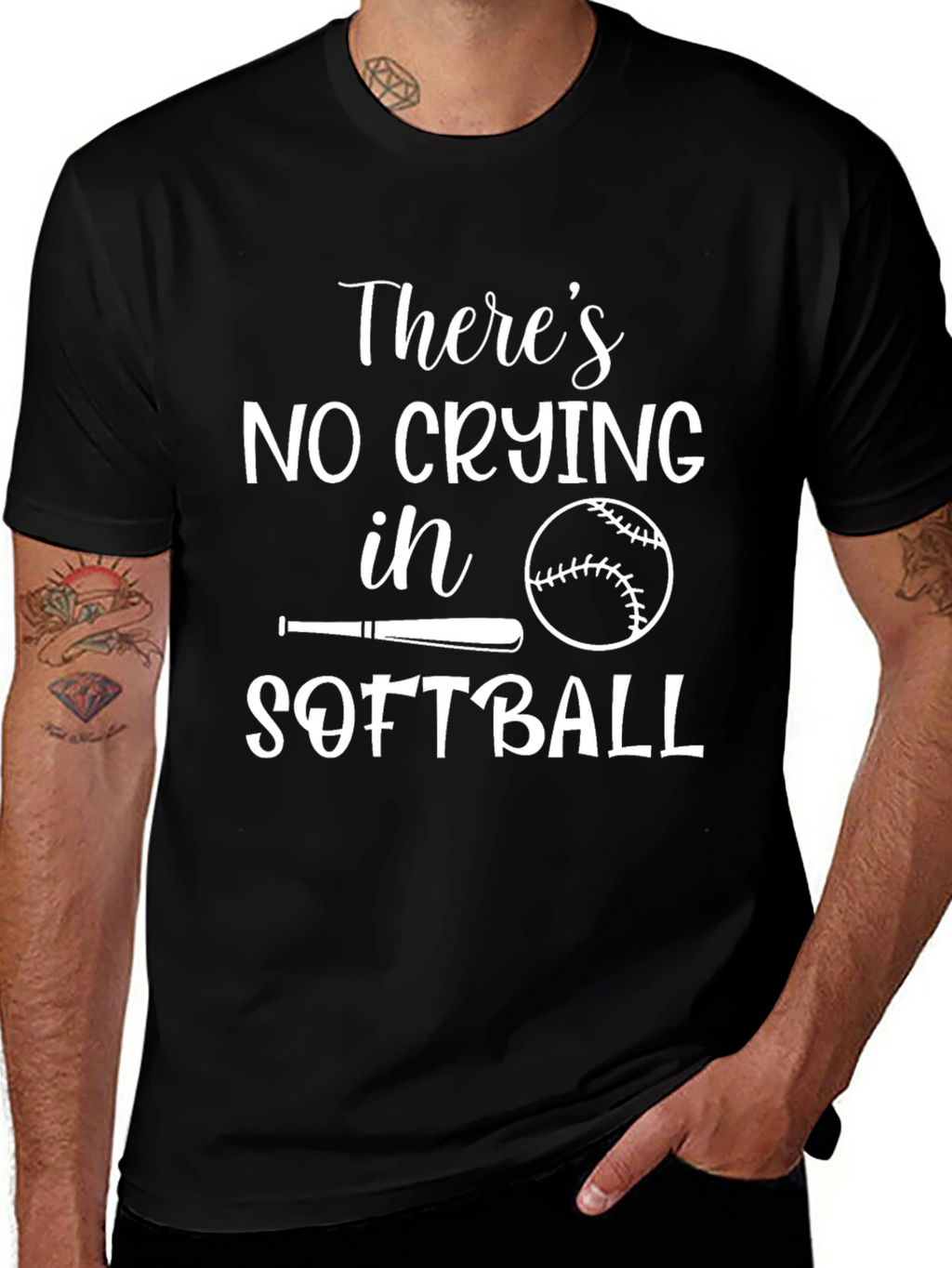Theres No Crying in Softball T-Shirt