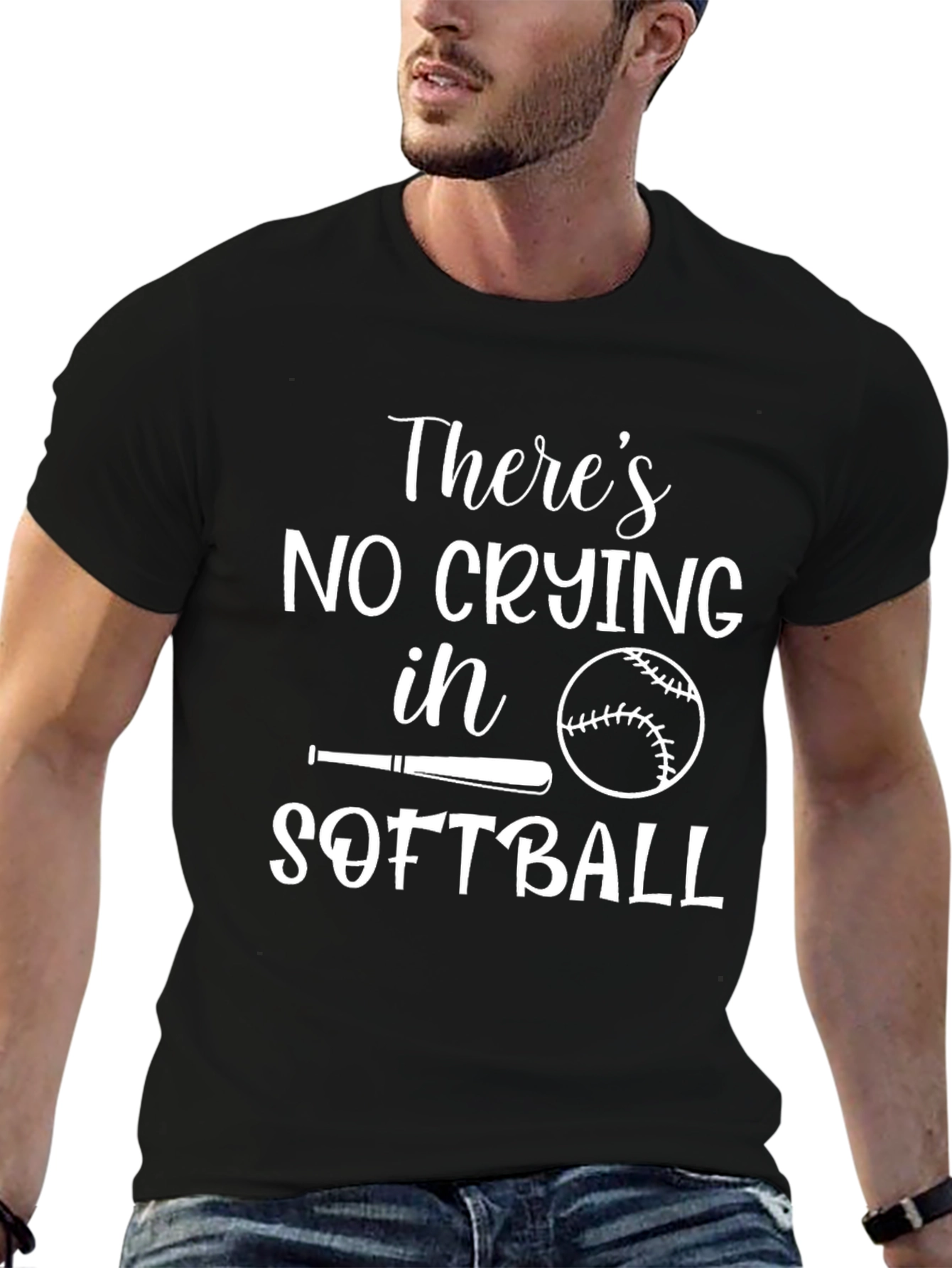 Theres No Crying in Softball T-Shirt