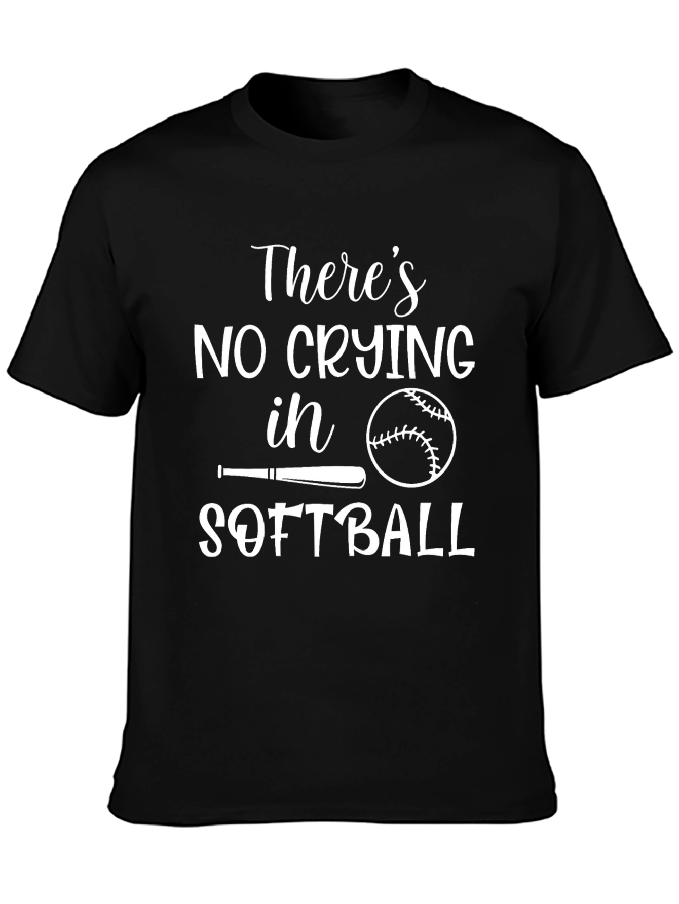 Theres No Crying in Softball T-Shirt