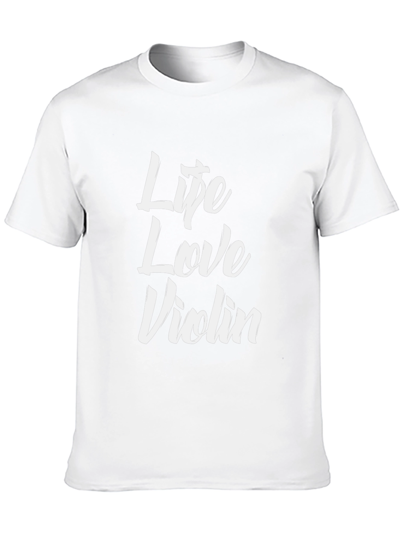 Life Love Violin Black Graphic T-Shirt