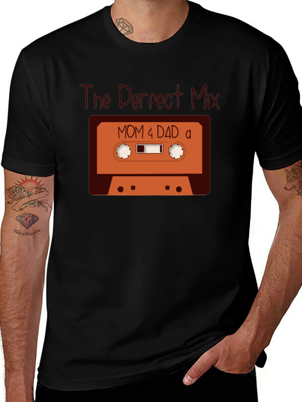 The Perfect Mix: Mom & Dad Cassette Tape T-Shirt