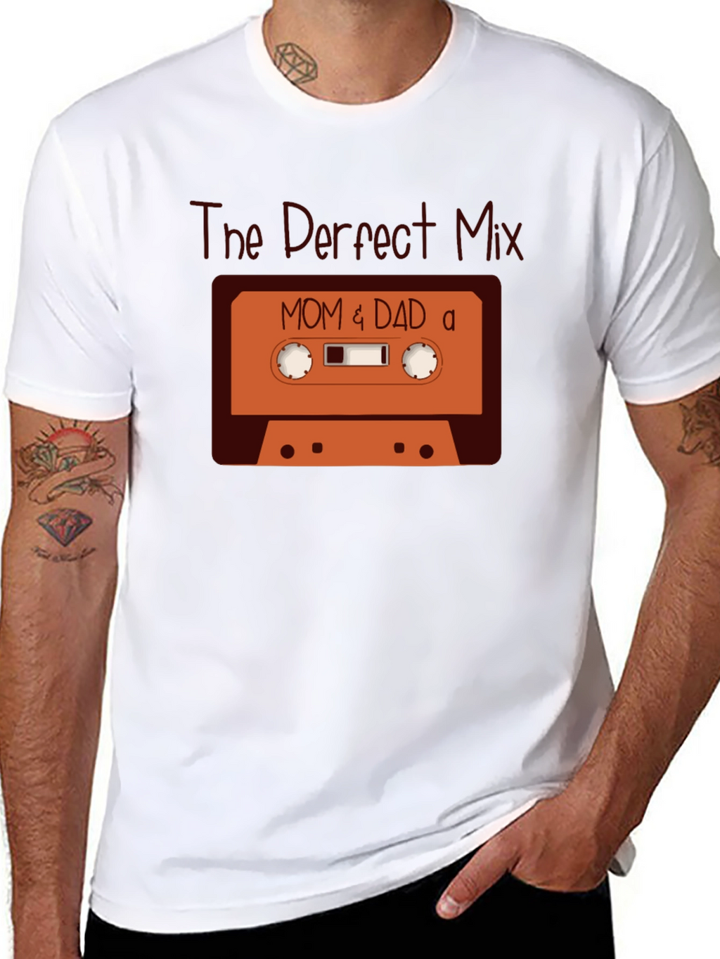 The Perfect Mix: Mom & Dad Cassette Tape T-Shirt