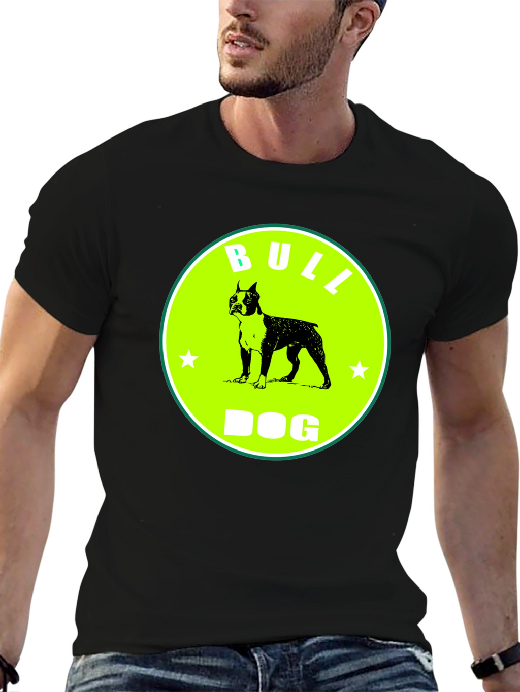 Bull Dog Graphic Tee - Novelty T-Shirt