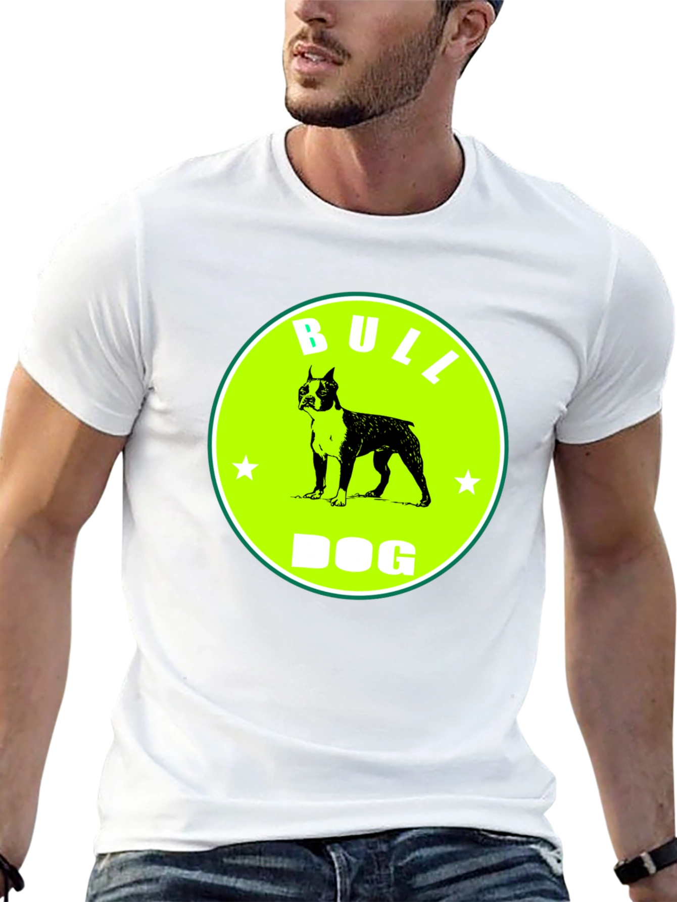 Bull Dog Graphic Tee - Novelty T-Shirt