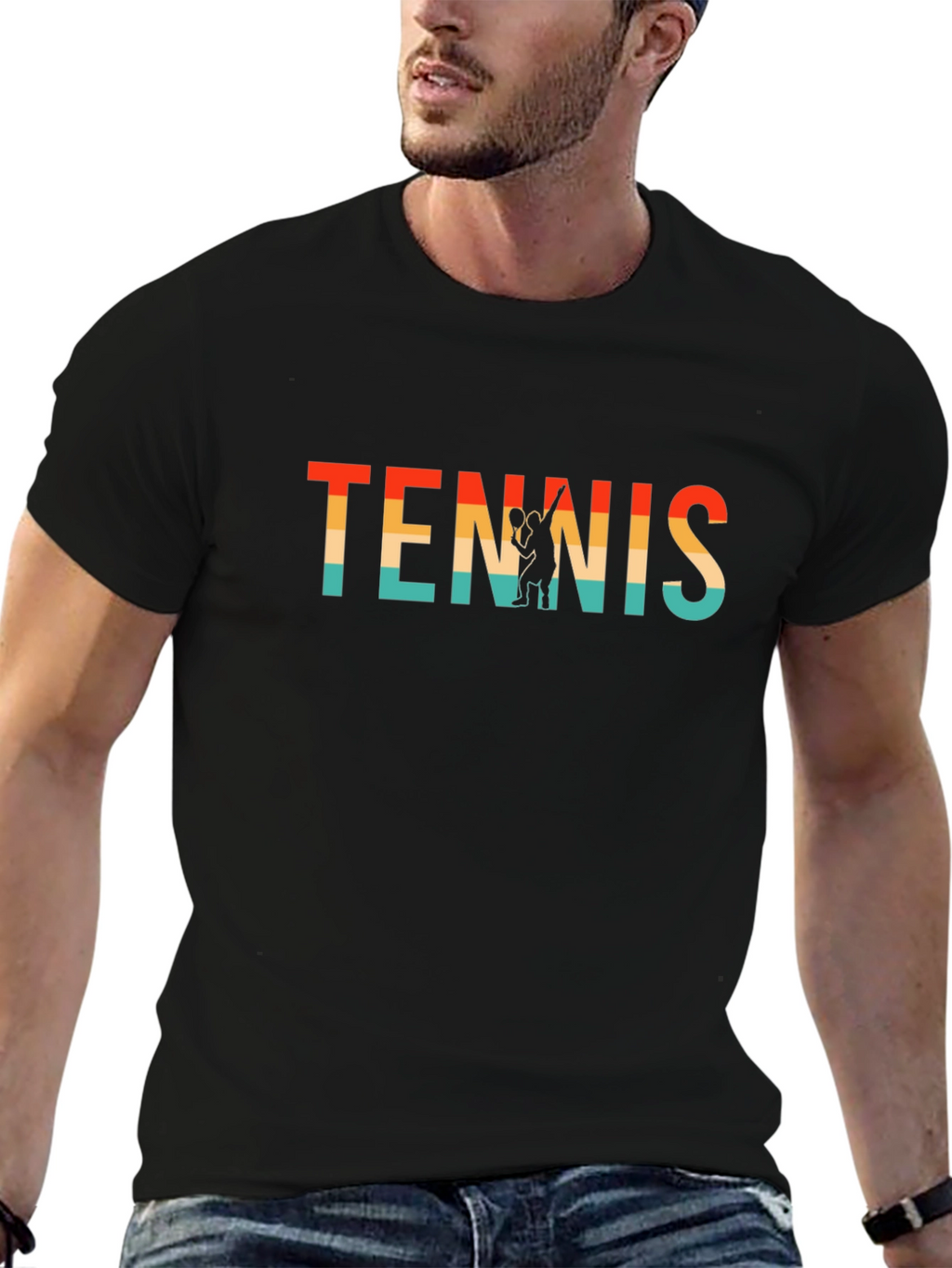 Retro Tennis Graphic Tee - Stylish Sportswear