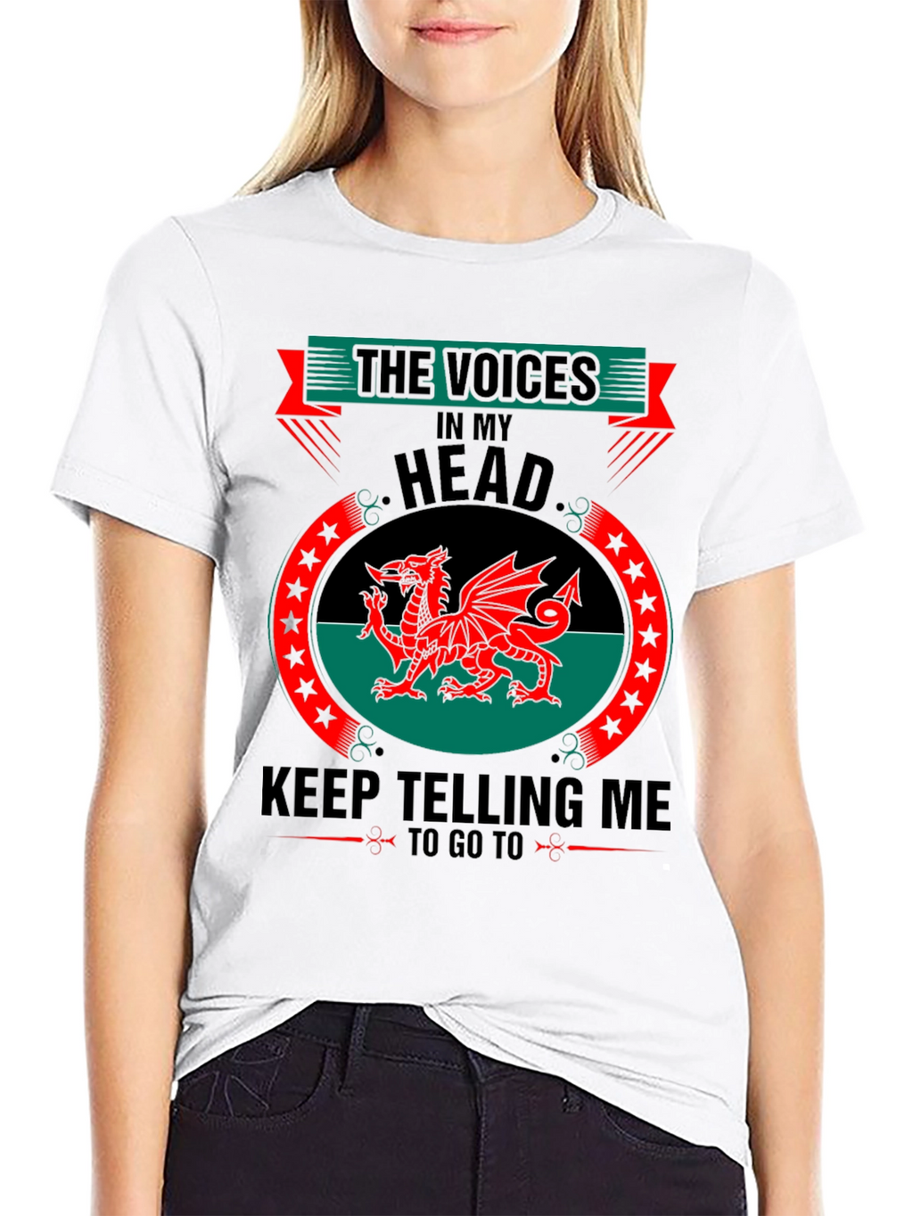 Welsh Dragon T-Shirt - The Voices in My Head
