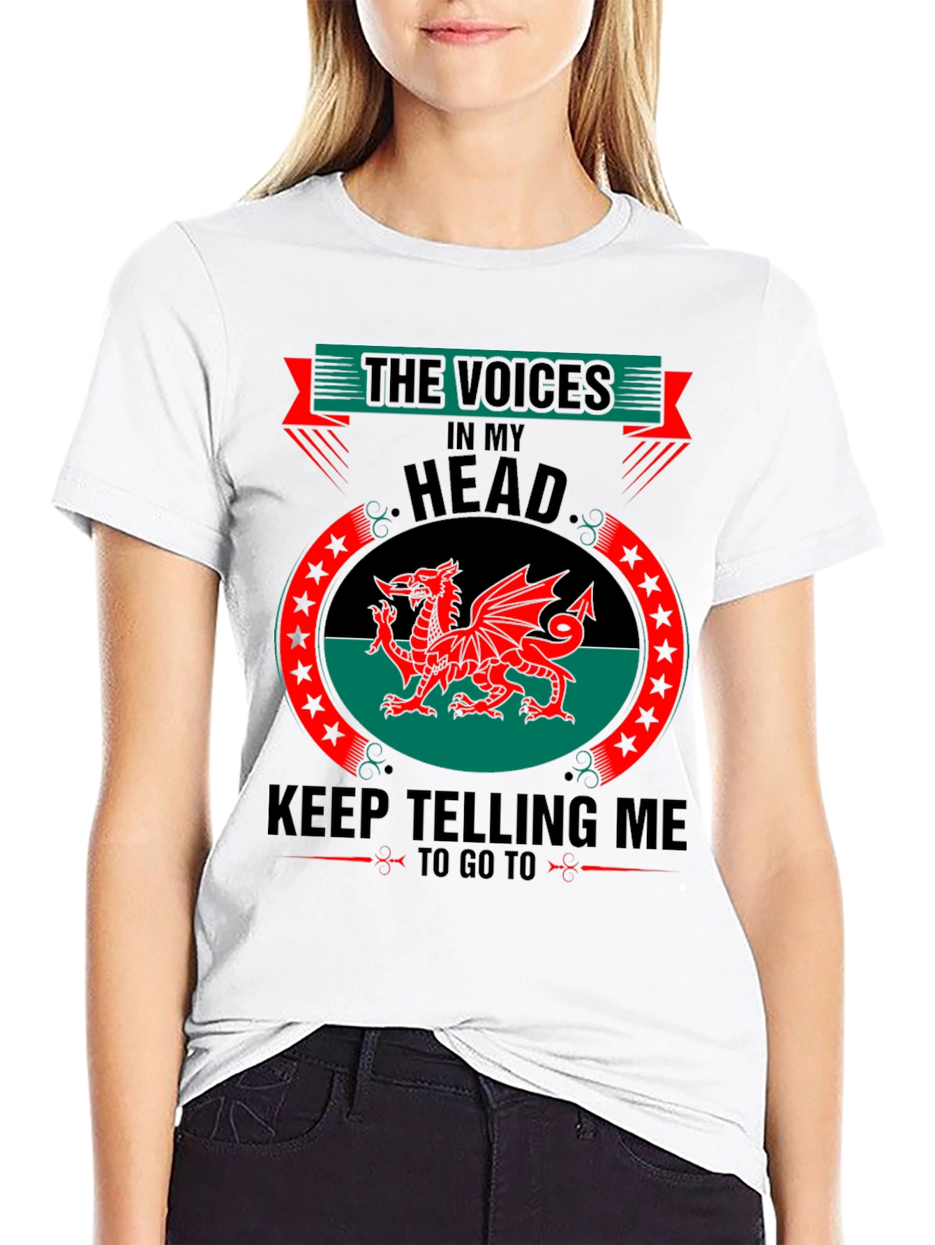 Welsh Dragon T-Shirt - The Voices in My Head