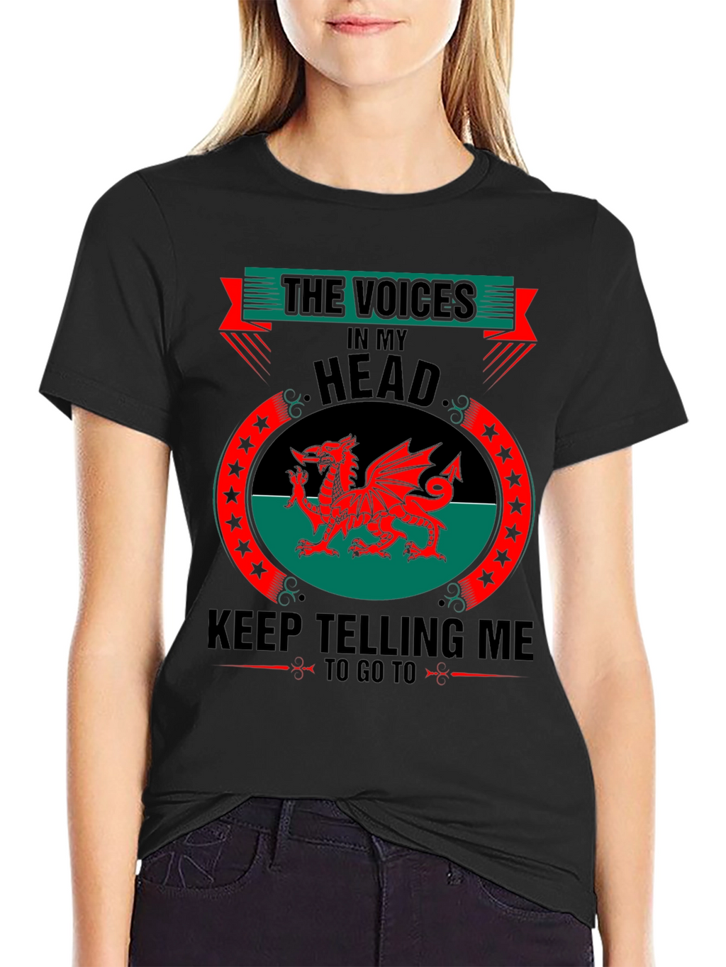 Welsh Dragon T-Shirt - The Voices in My Head