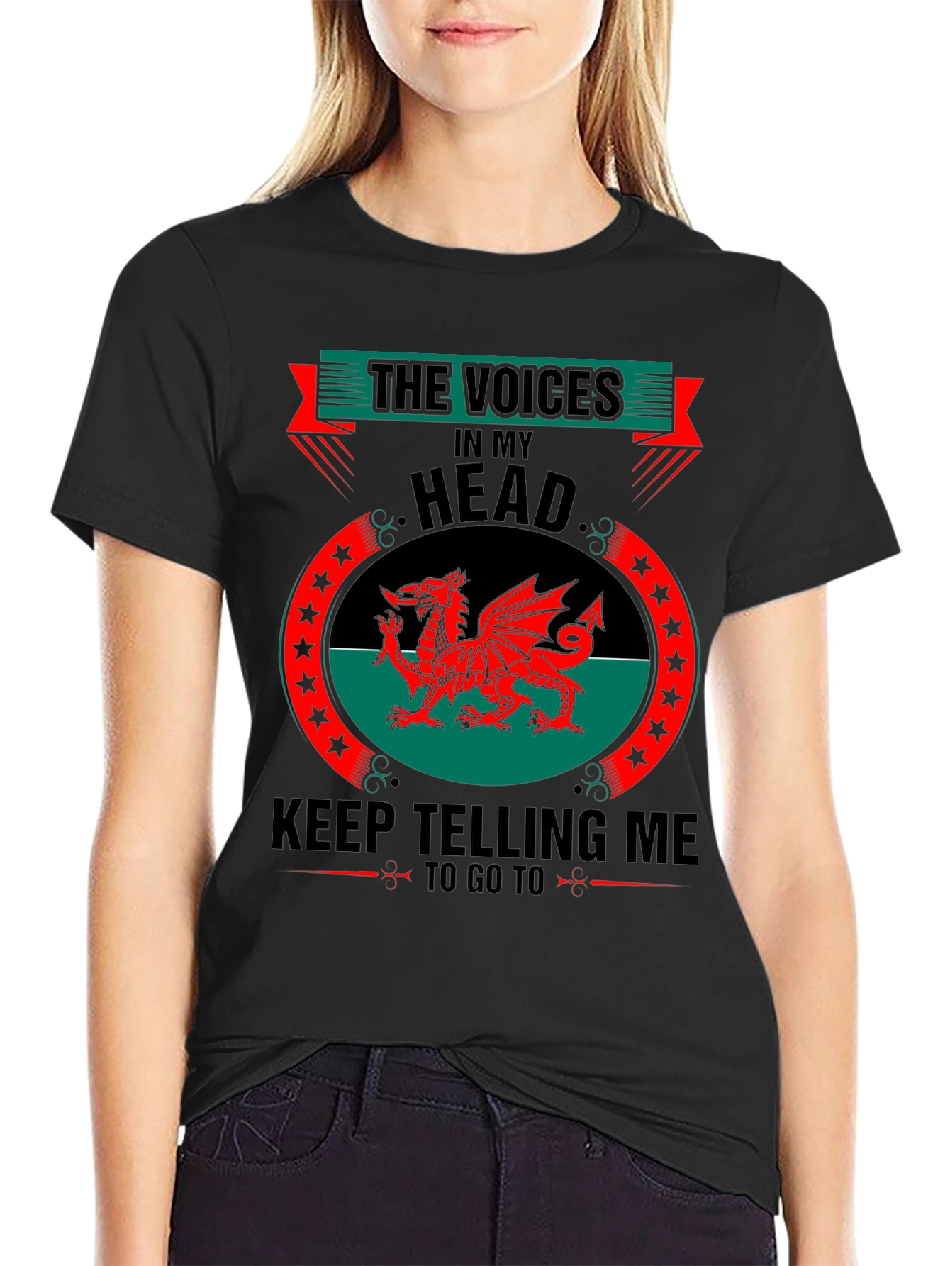 Welsh Dragon T-Shirt - The Voices in My Head