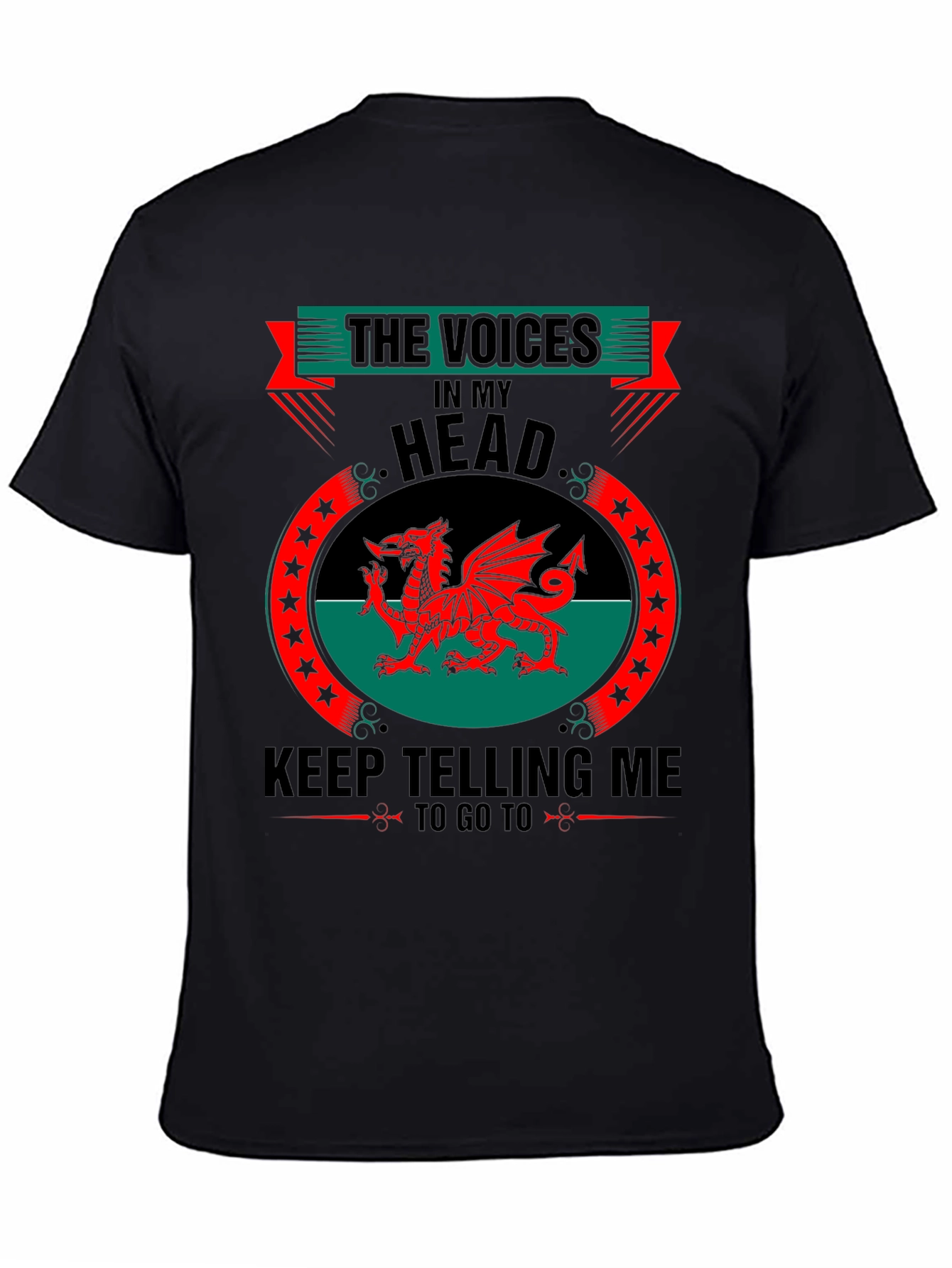 Welsh Dragon T-Shirt - The Voices in My Head