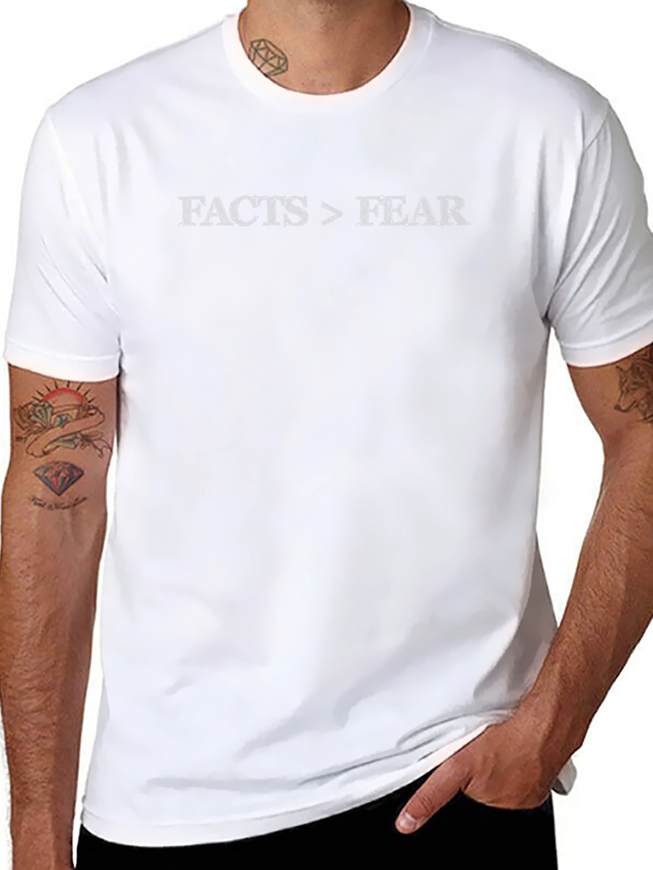 Facts Over Fear T-Shirt - Mens Graphic Tee