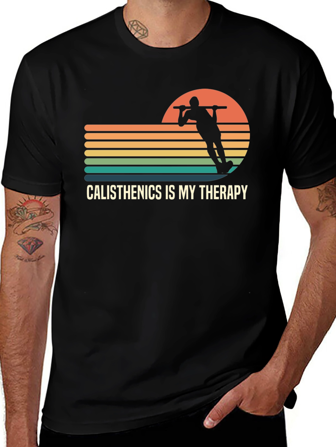 Calisthenics Therapy T-Shirt - Retro Workout Tee