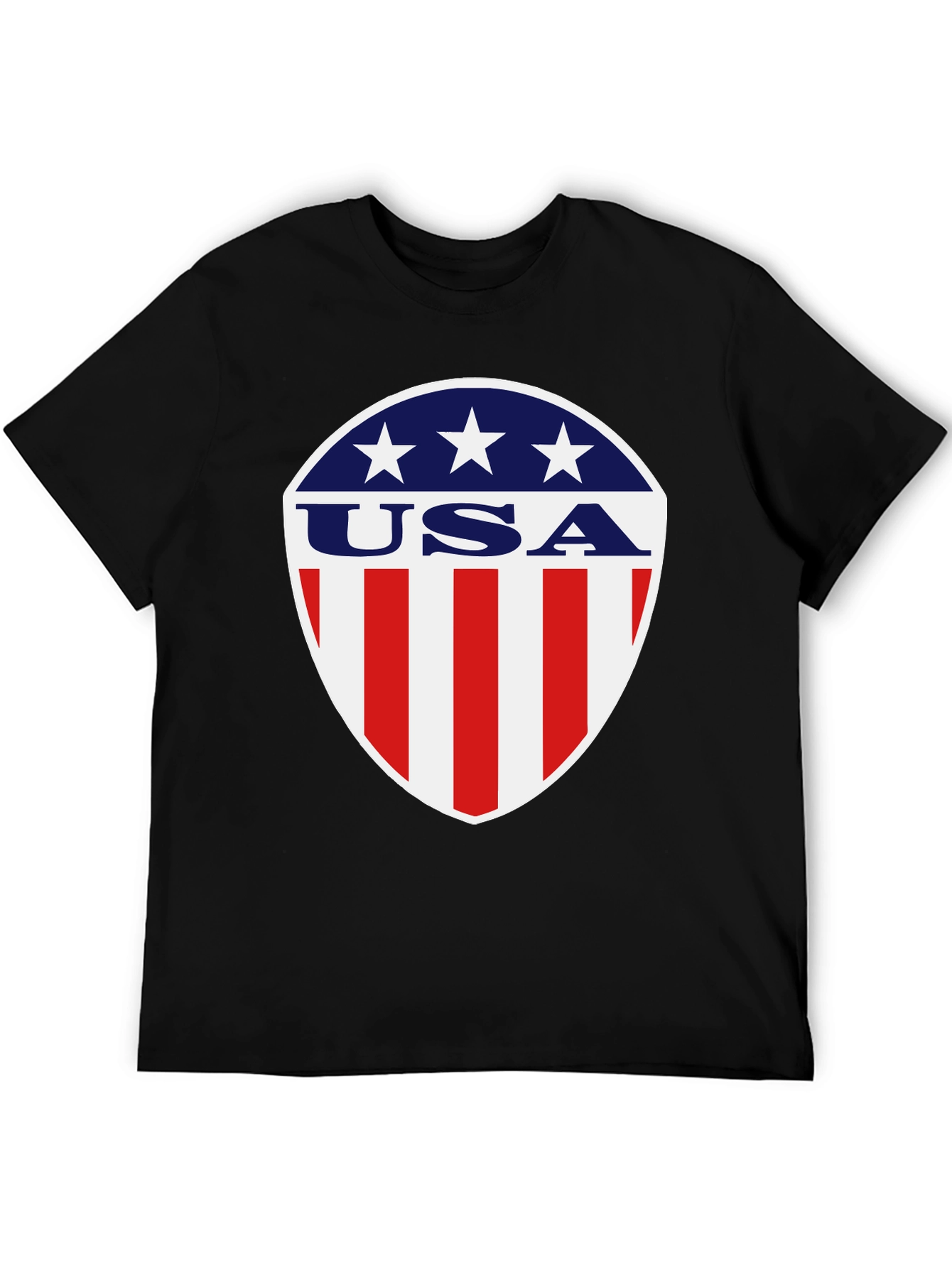 Patriotic USA Shield Graphic T-Shirt