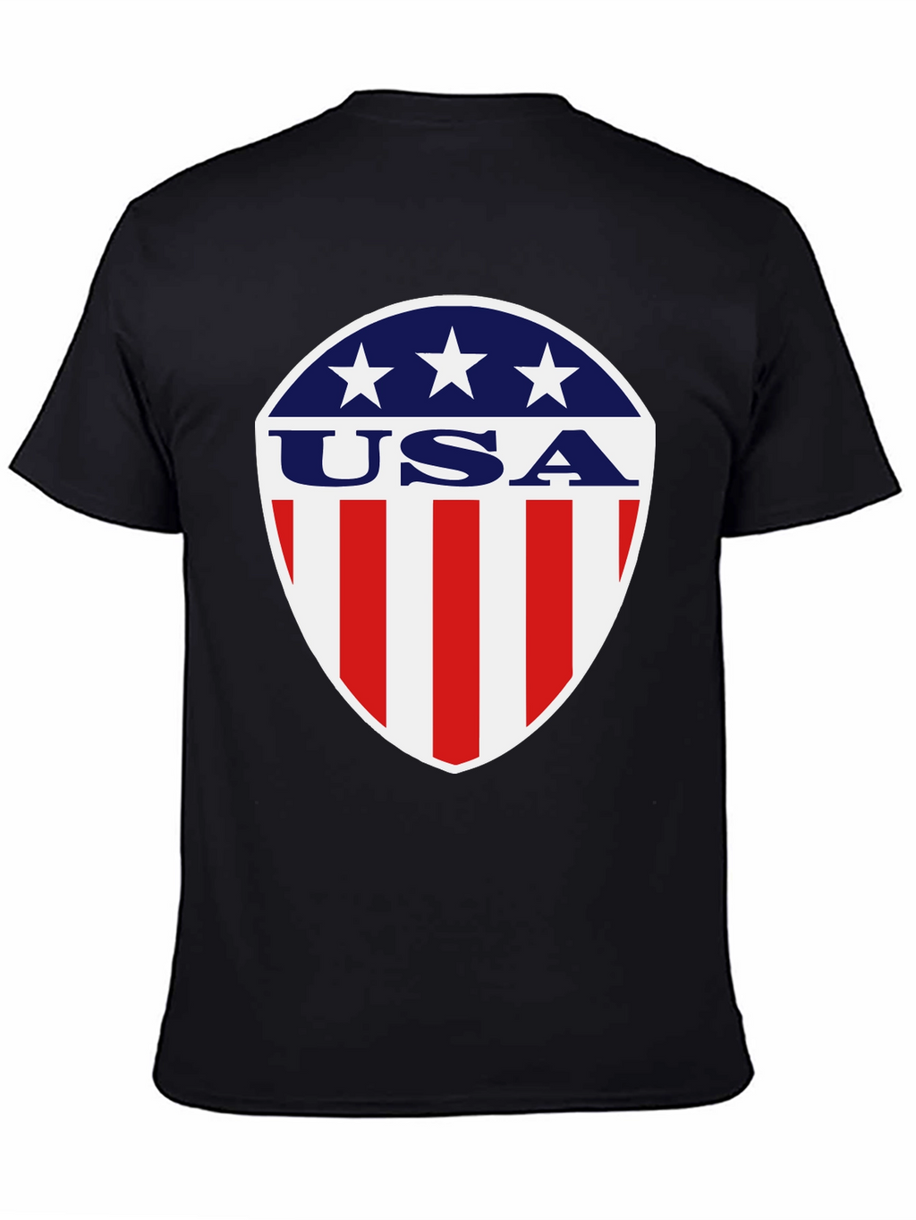 Patriotic USA Shield Graphic T-Shirt