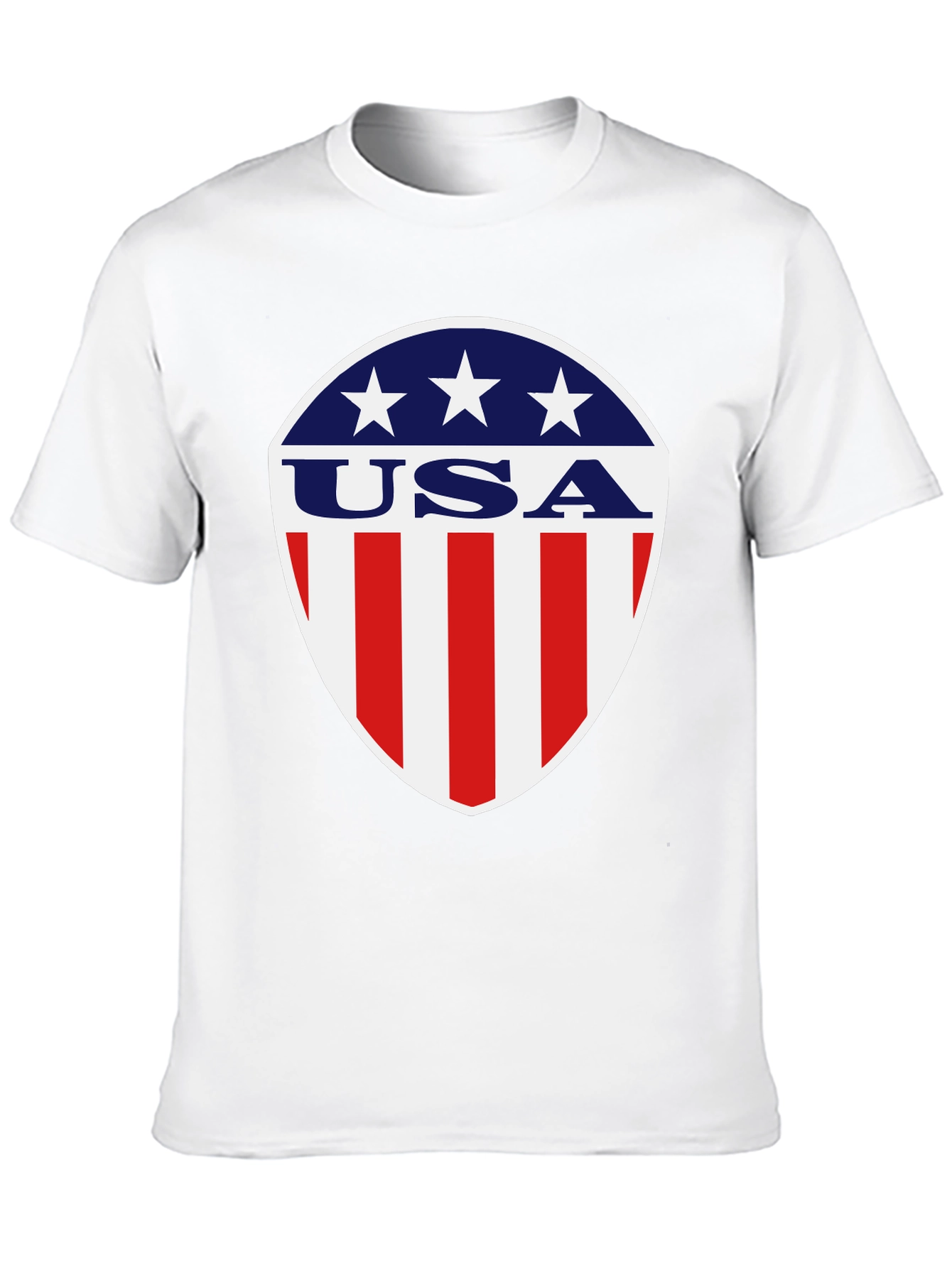 Patriotic USA Shield Graphic T-Shirt