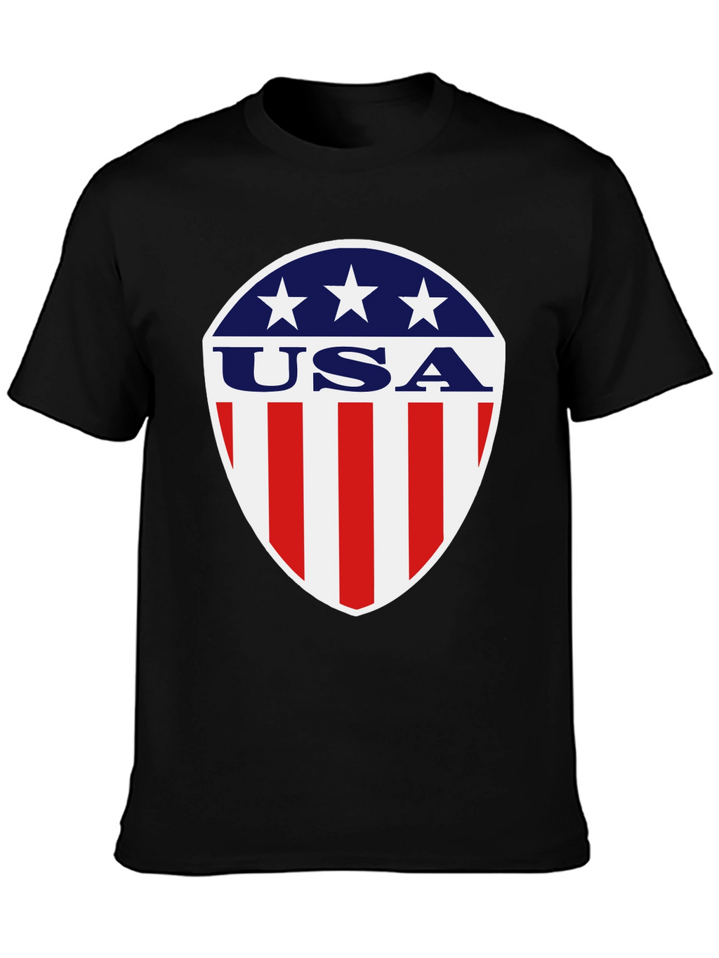 Patriotic USA Shield Graphic T-Shirt
