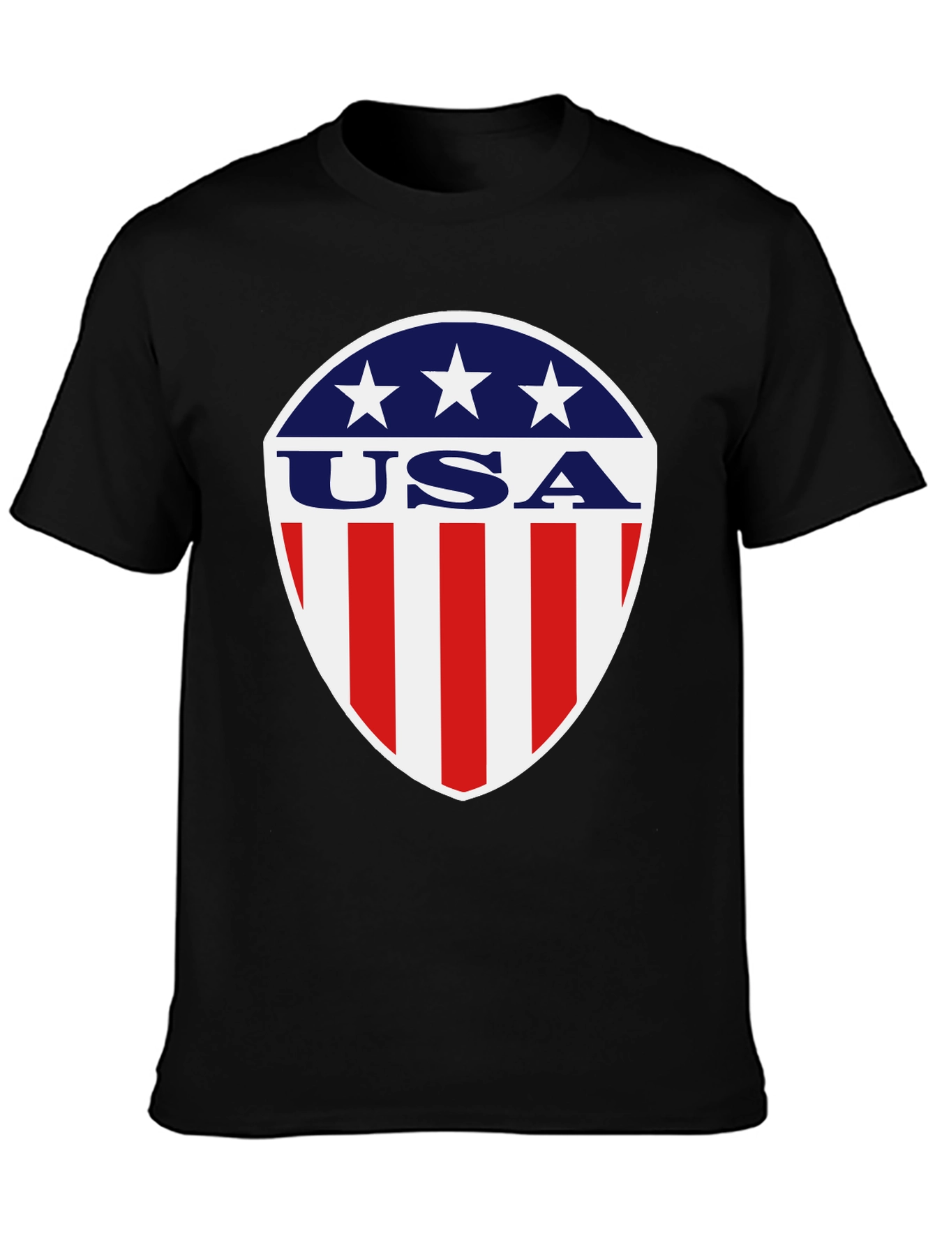 Patriotic USA Shield Graphic T-Shirt