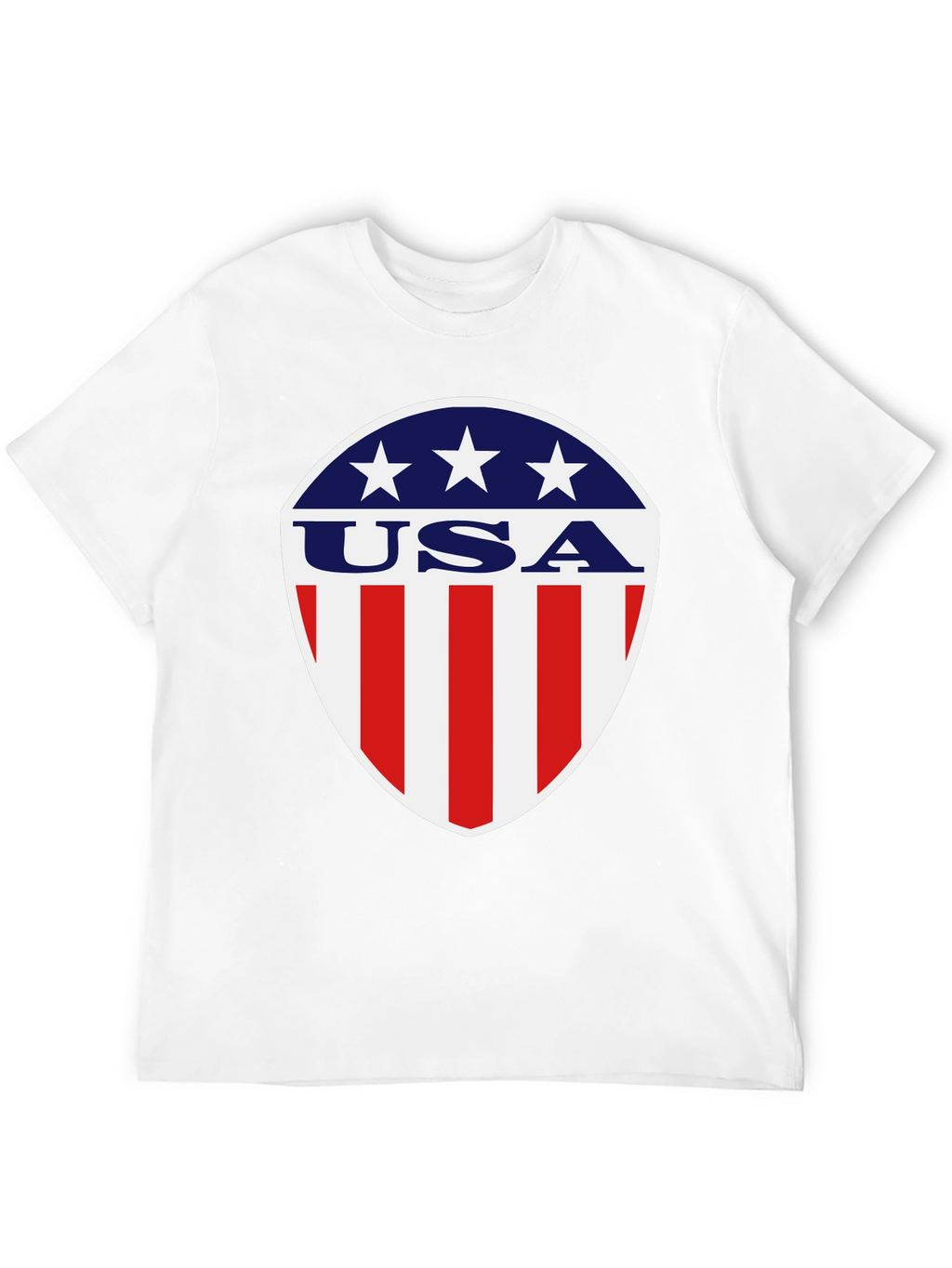 Patriotic USA Shield Graphic T-Shirt