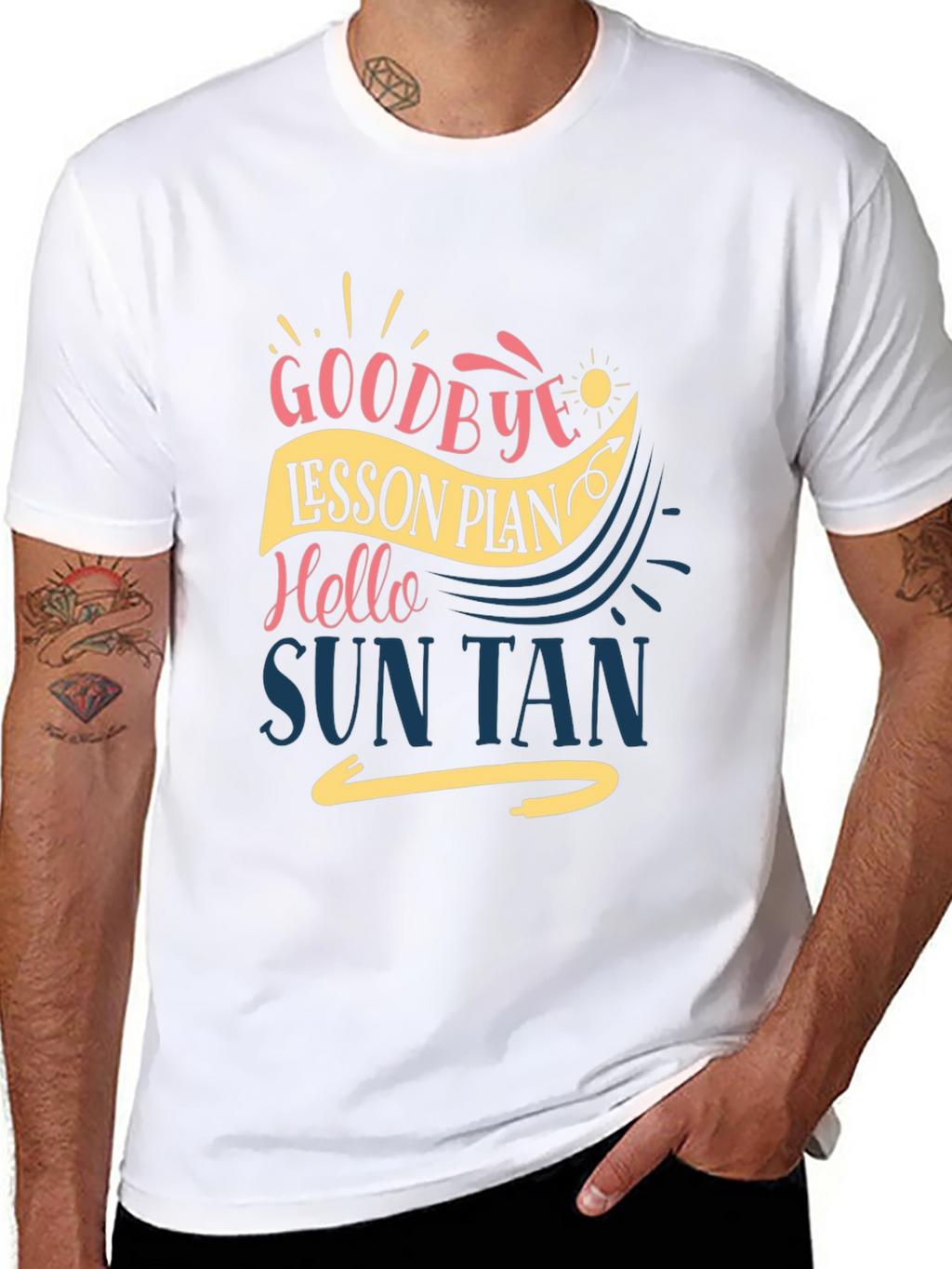 Goodbye Lesson Plan Hello Sun Tan T-Shirt