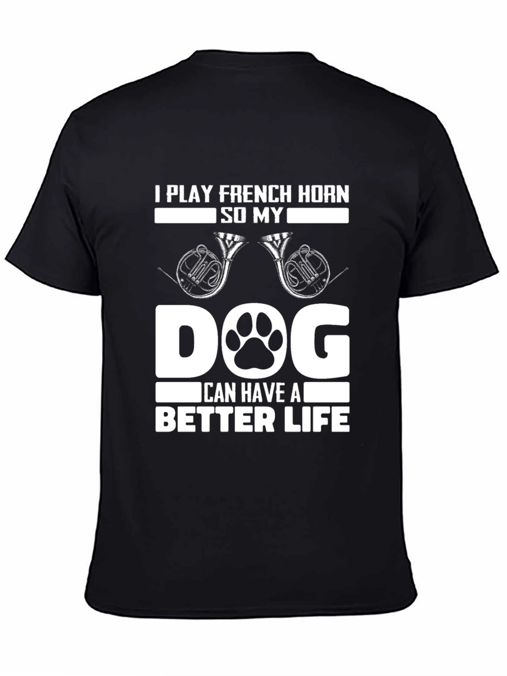 French Horn Dog Lover T-Shirt