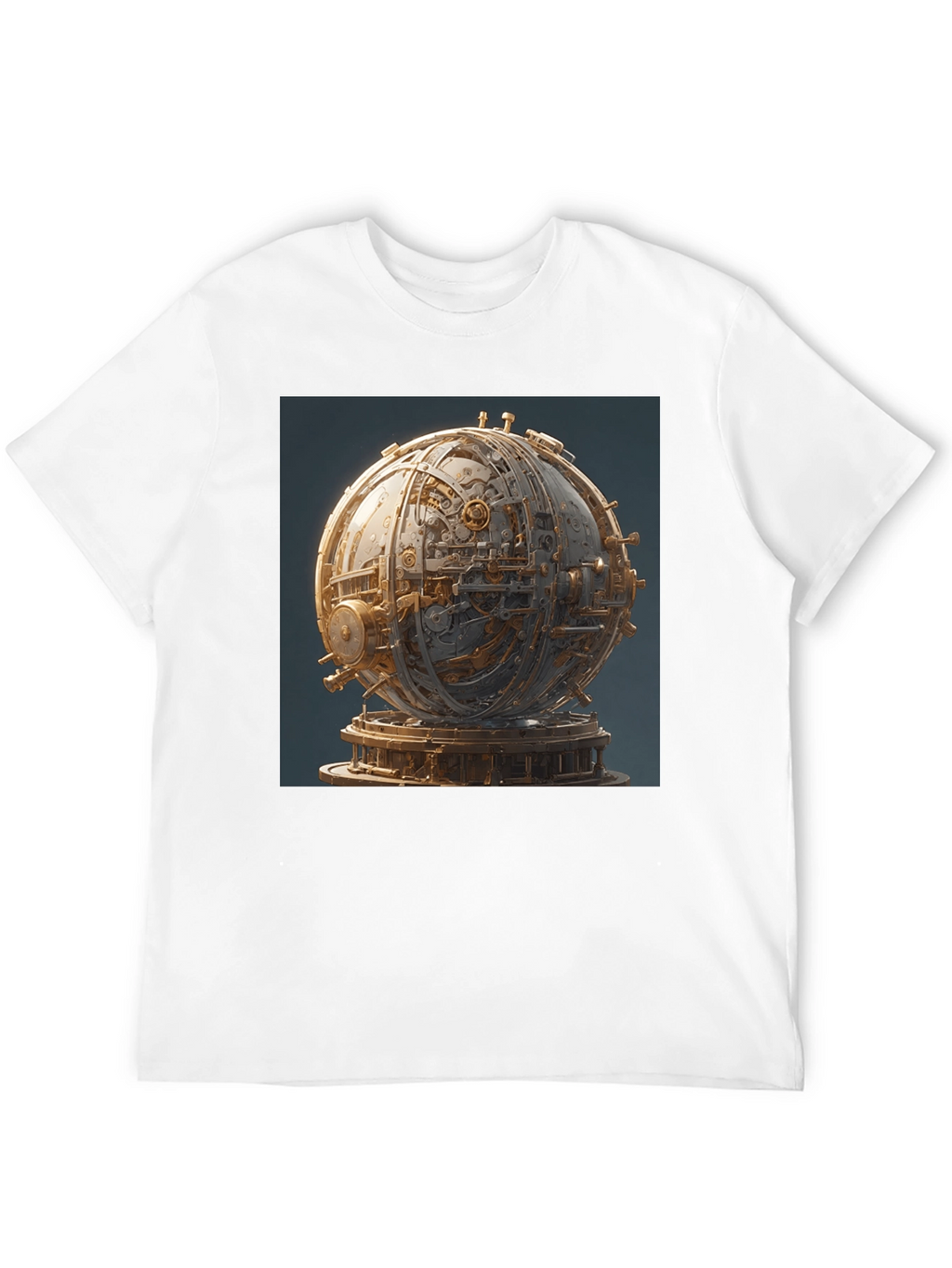 Steampunk Orb Graphic Black T-Shirt