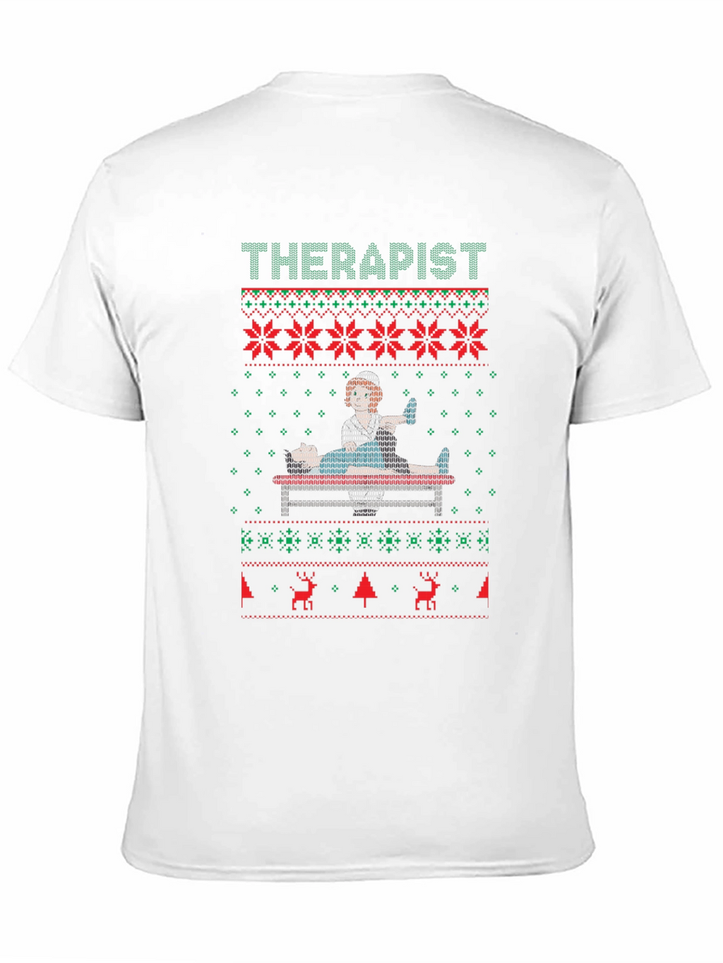 Therapist Ugly Christmas Sweater T-Shirt