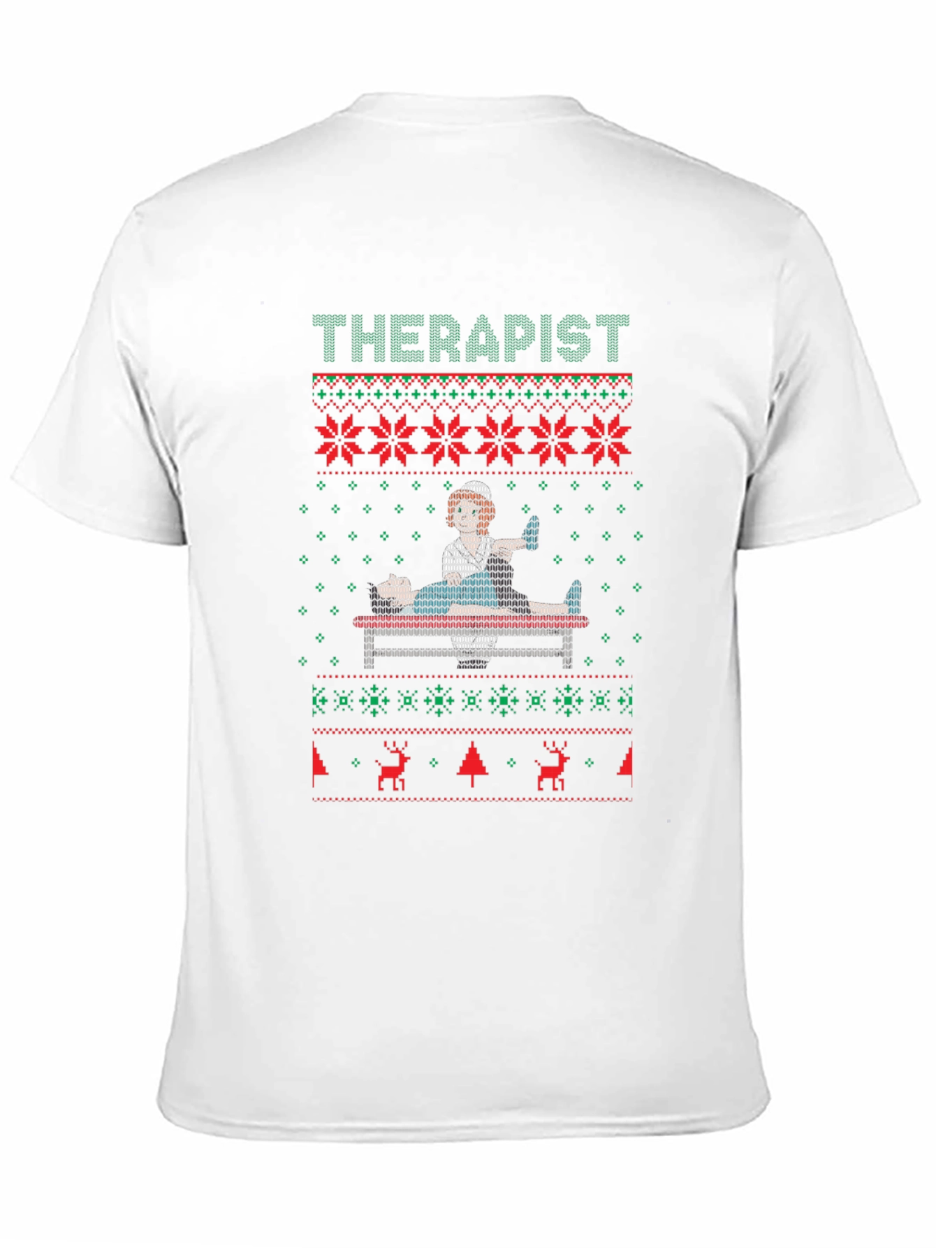 Therapist Ugly Christmas Sweater T-Shirt
