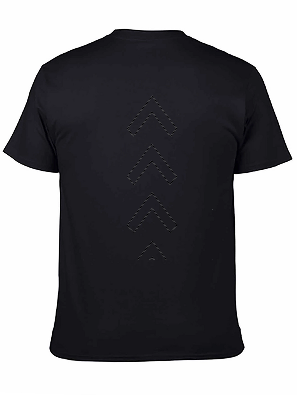 Minimalist Arrow Design Black T-Shirt
