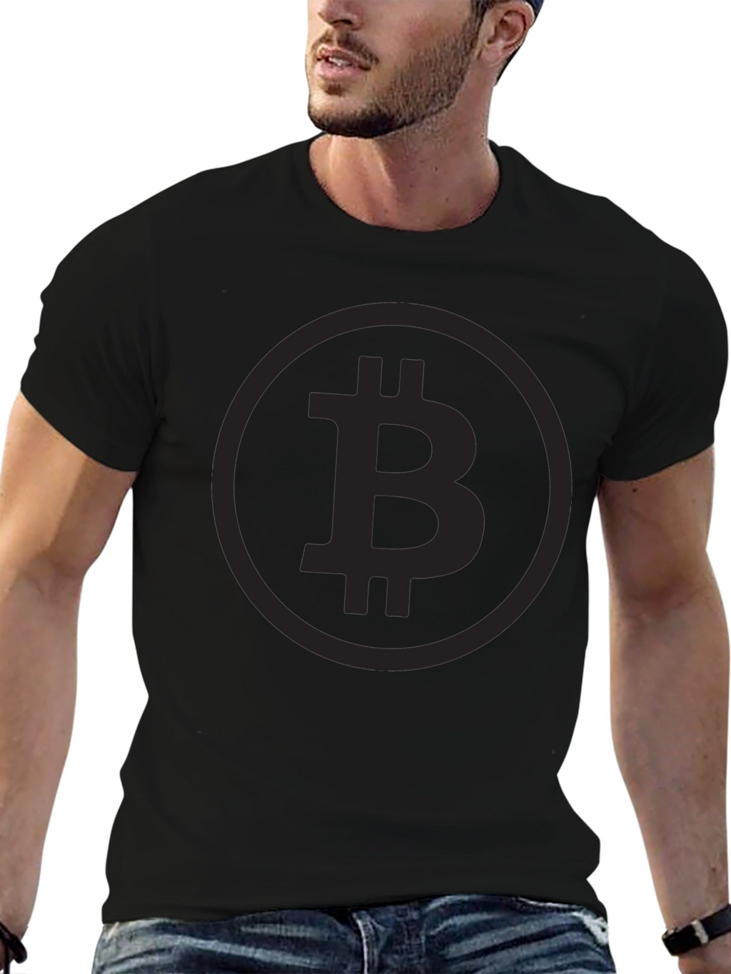 Bitcoin Black Tee - Crypto Fashion