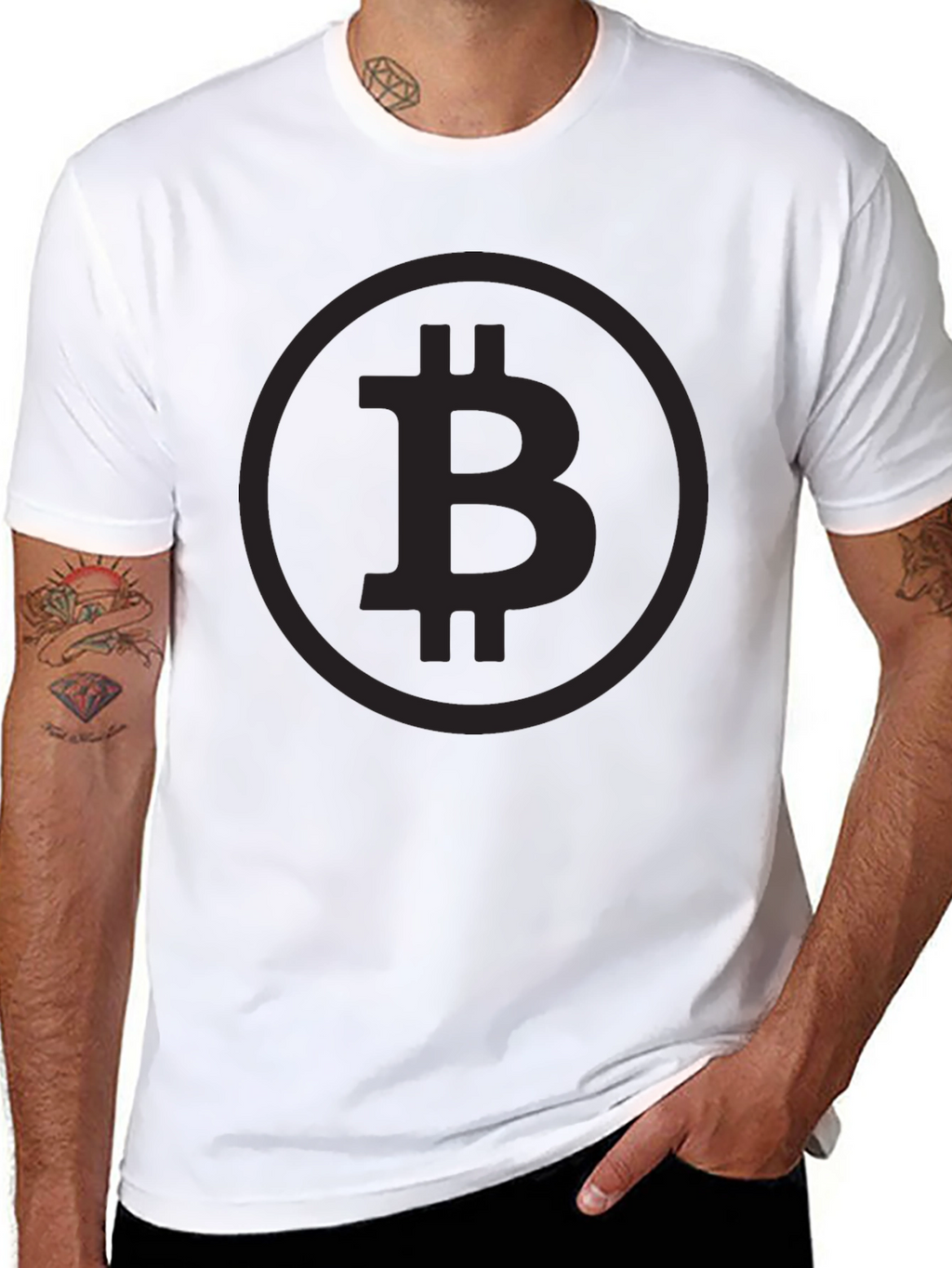 Bitcoin Black Tee - Crypto Fashion