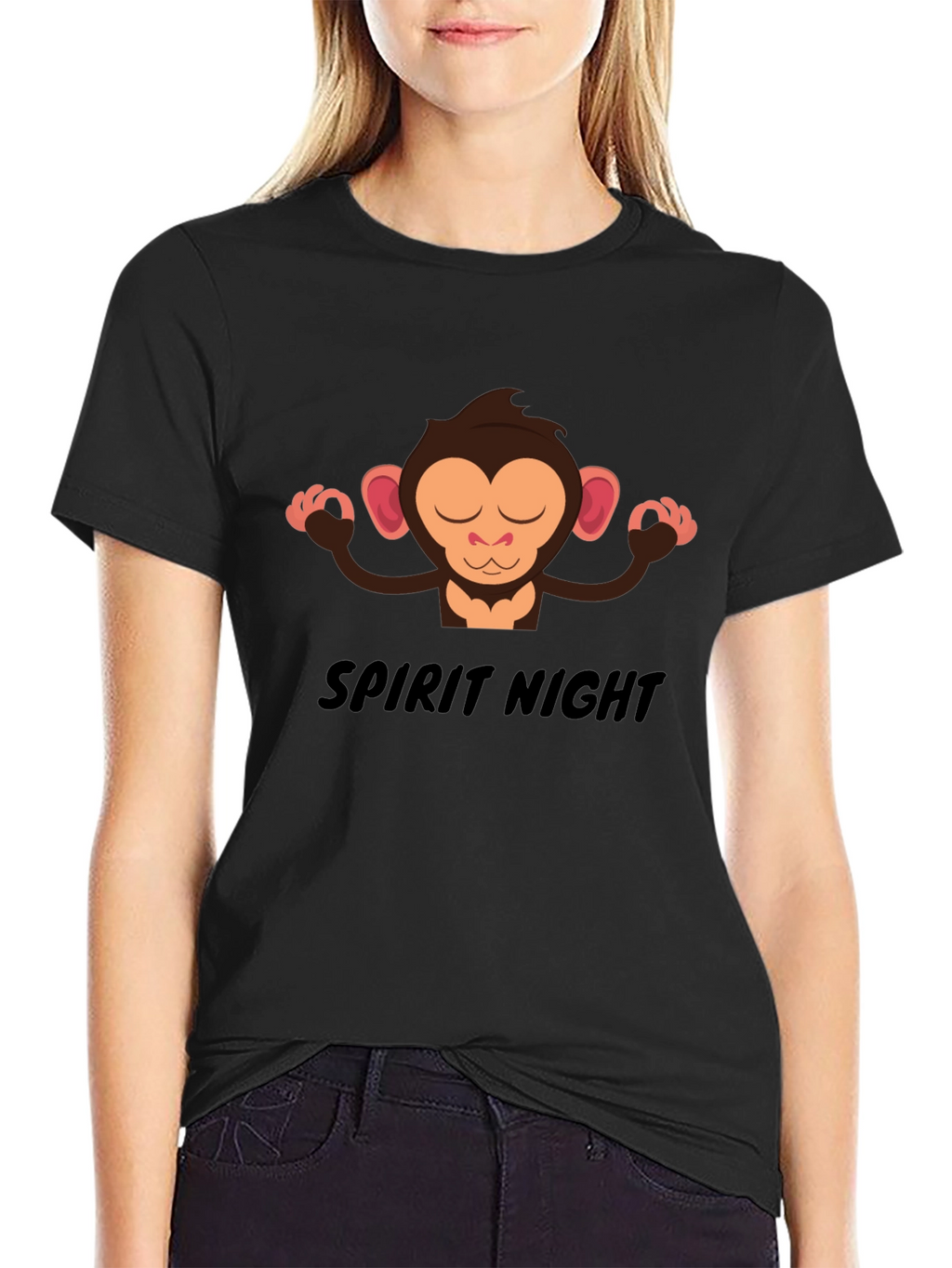 Zen Monkey Spirit Night T-Shirt