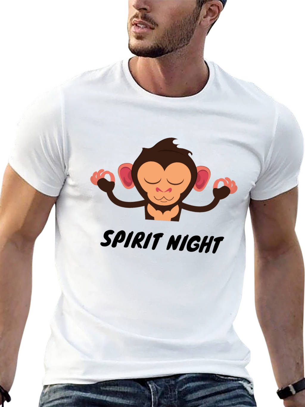 Zen Monkey Spirit Night T-Shirt