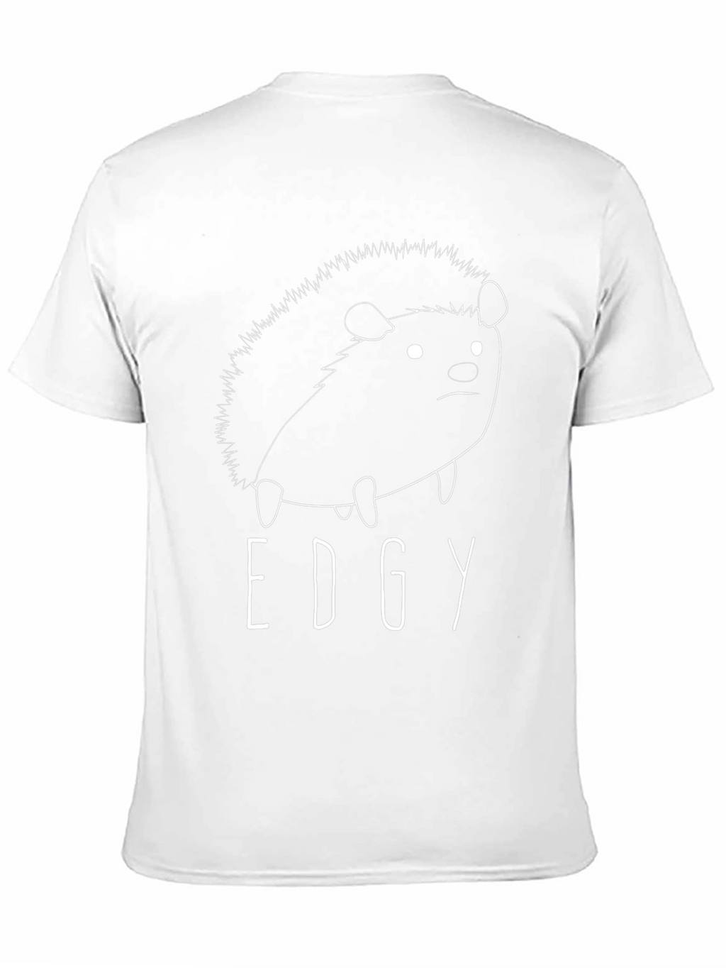 Edgy Hedgehog Black T-Shirt - Unique Graphic Tee