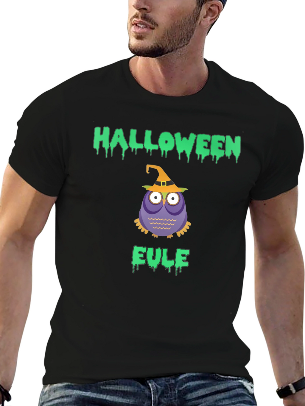 Halloween Owl T-Shirt - Eule Witch Tee