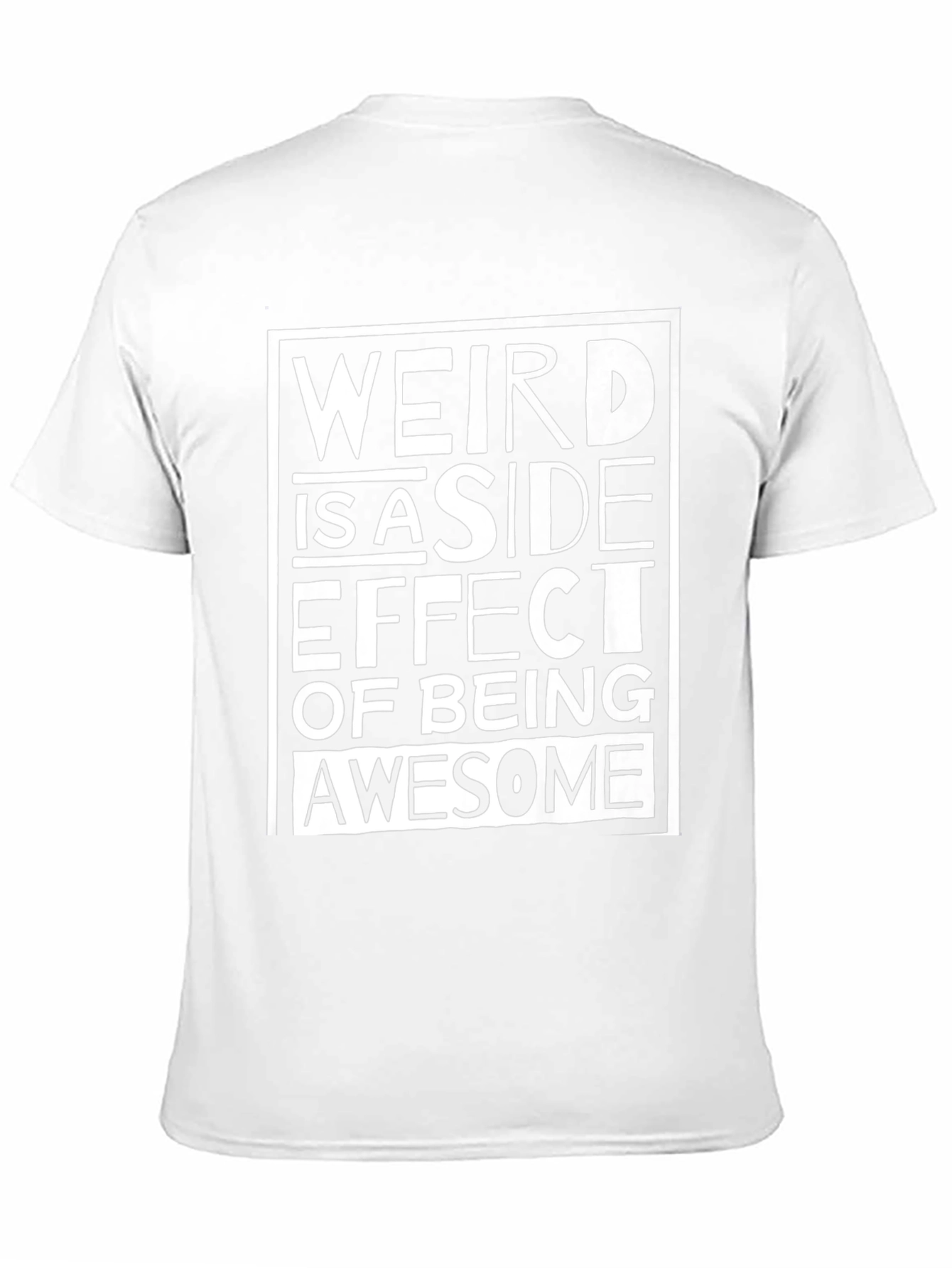 Weird Awesome Graphic Tee - Black Cotton T-Shirt