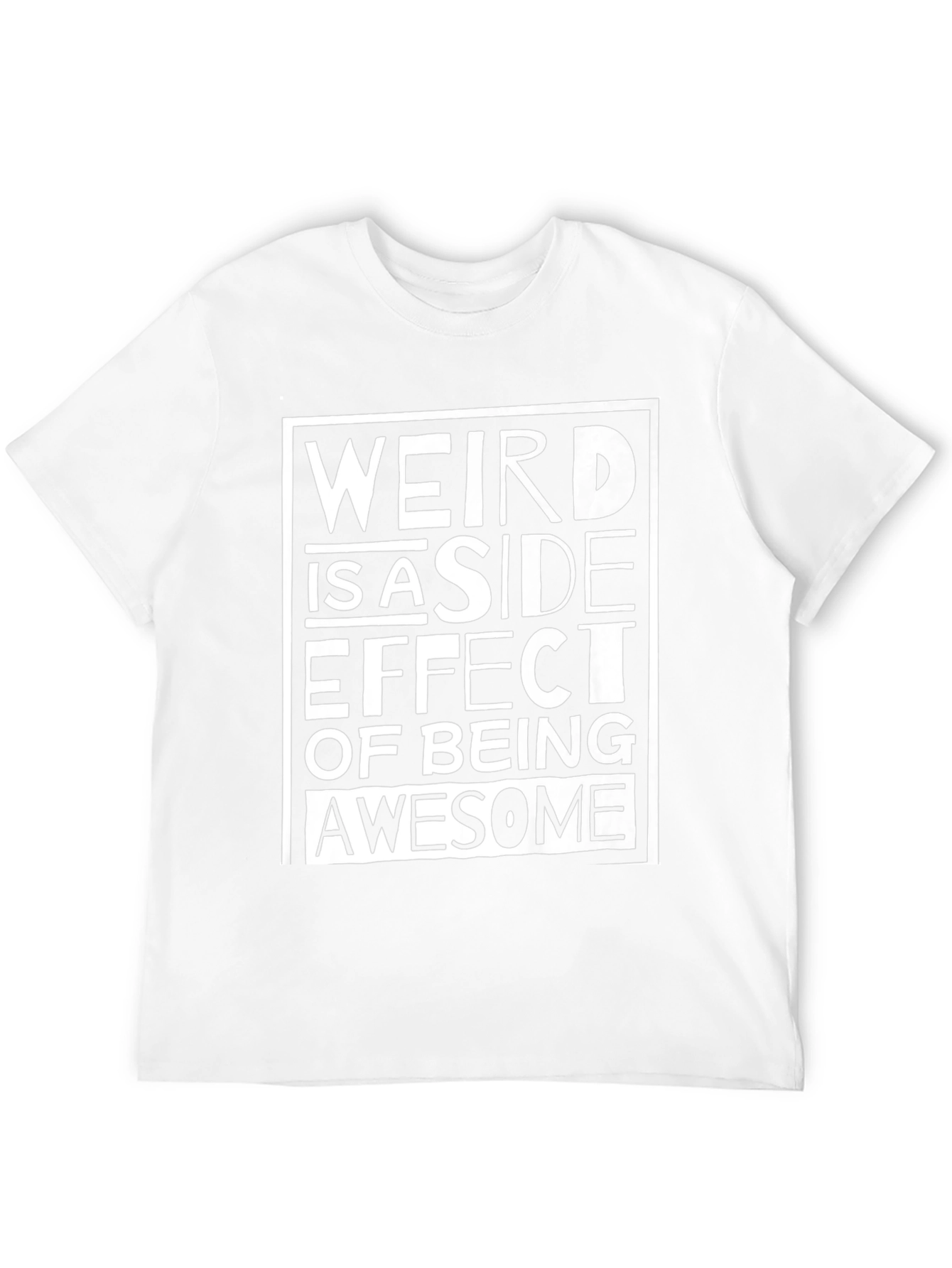 Weird Awesome Graphic Tee - Black Cotton T-Shirt