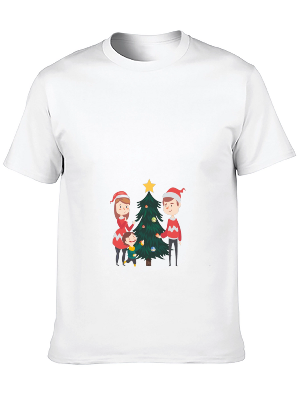 Festive Family Christmas Tree T-Shirt